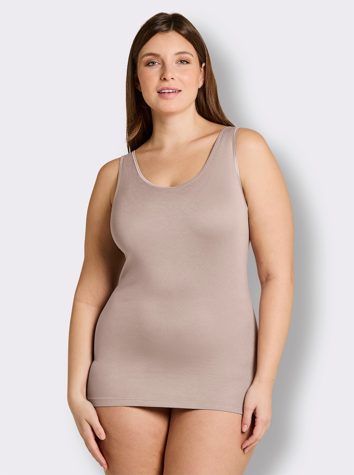 wäschepur Achselhemd in Modal-Qualität - beige