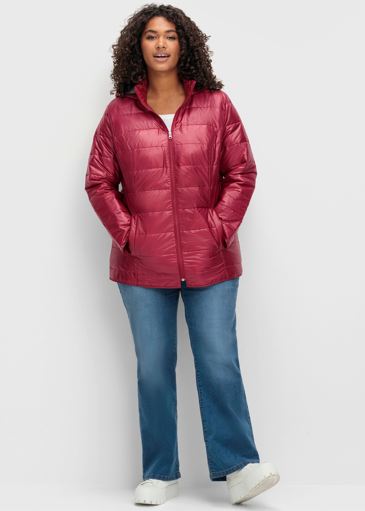 Steppjacke - bordeaux
