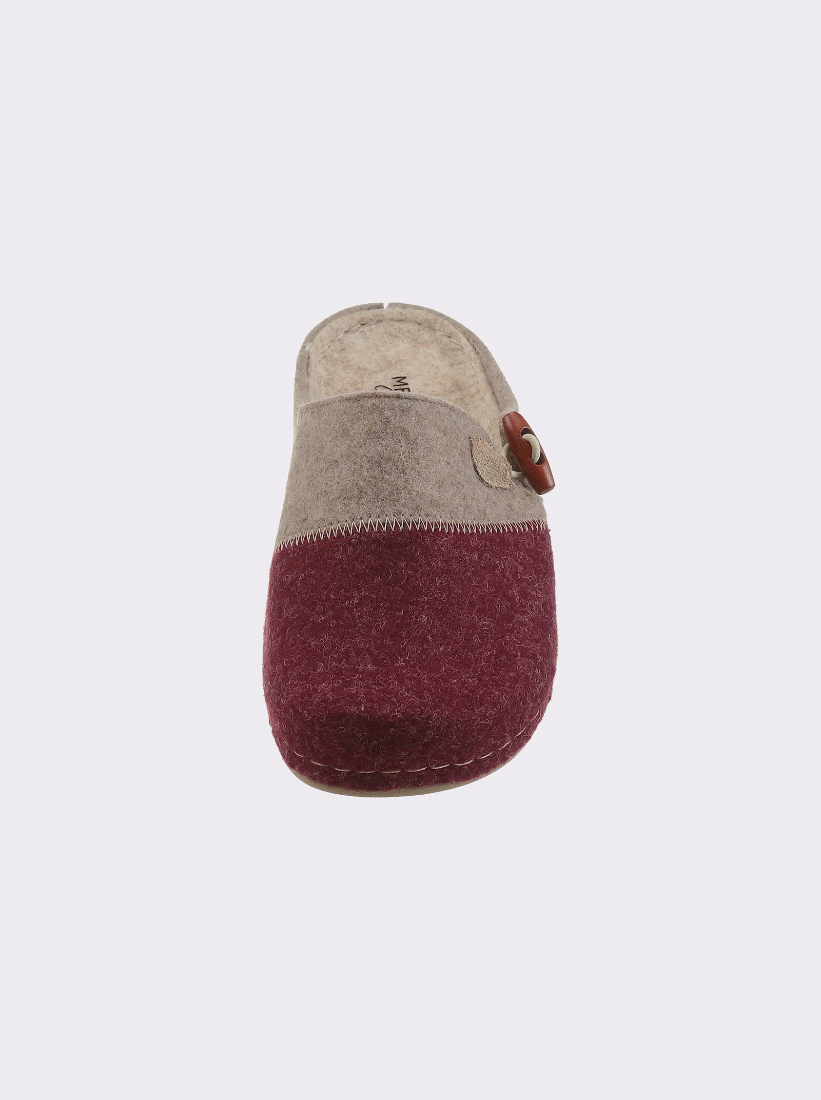 Pantoffel mit Trittdämpfung - rot