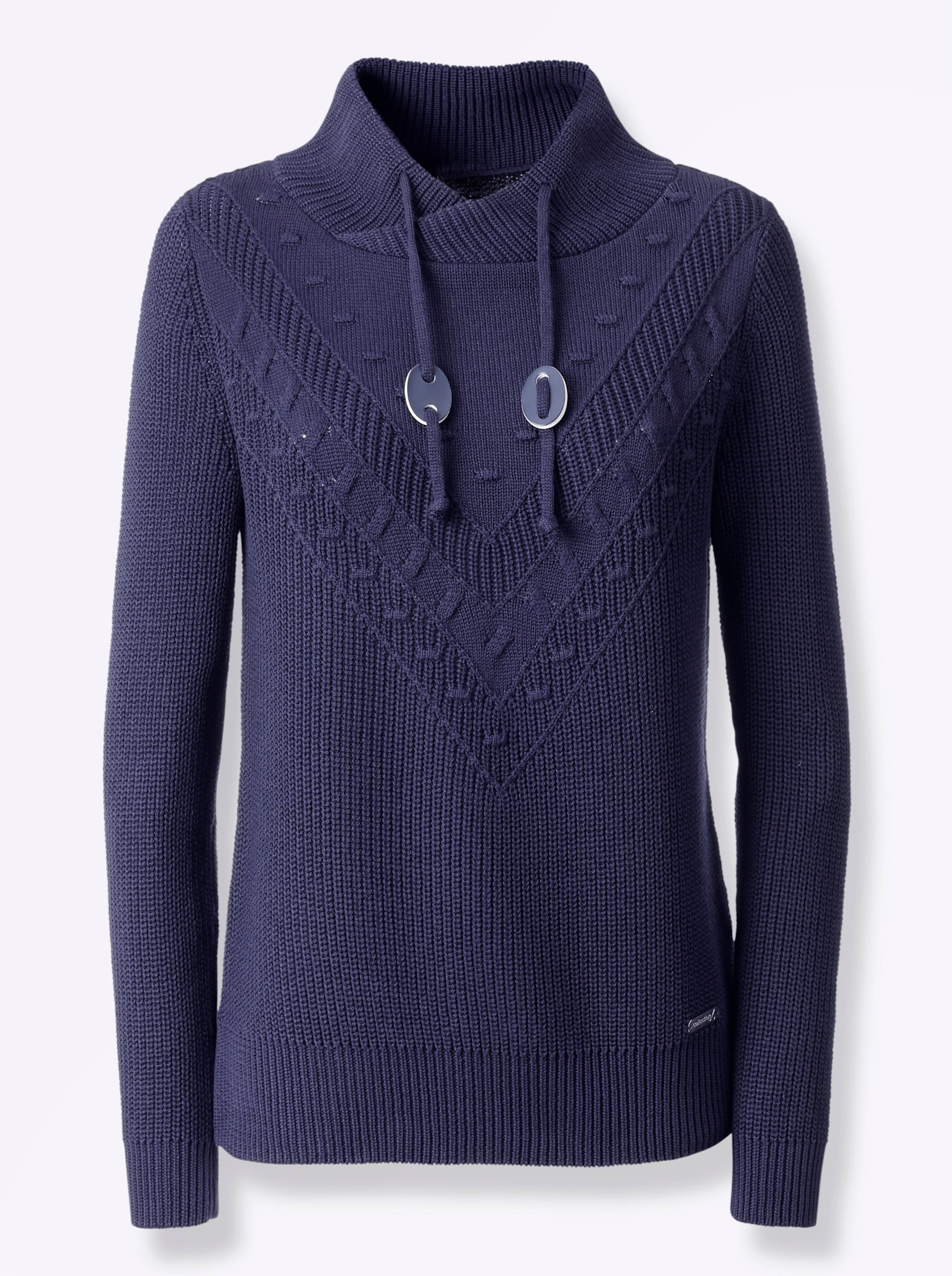 Sheego Damen Marine Strickpullover - Bild 2