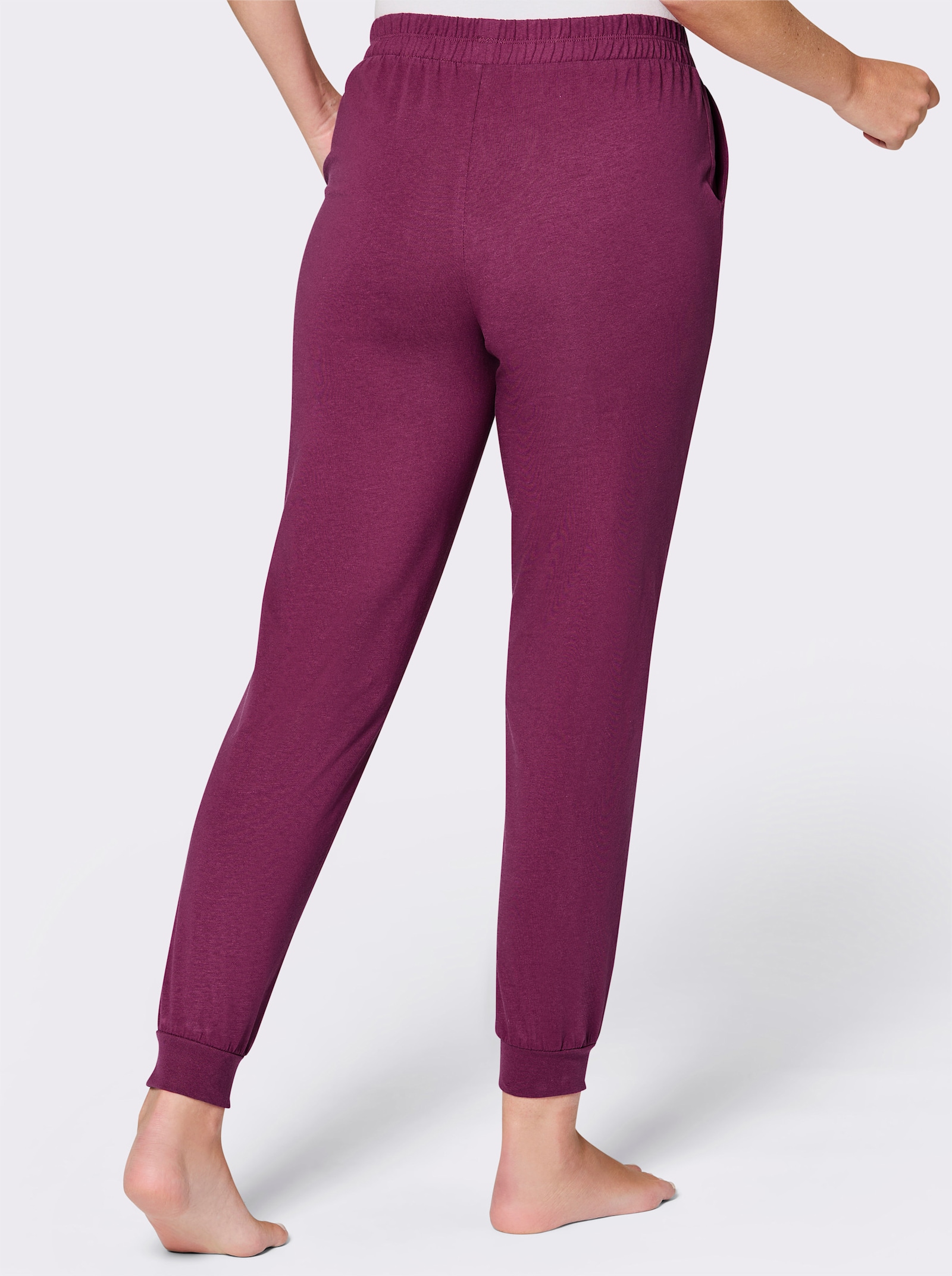 feel good Dehnbund-Hose im 2er-Pack - marine + malve