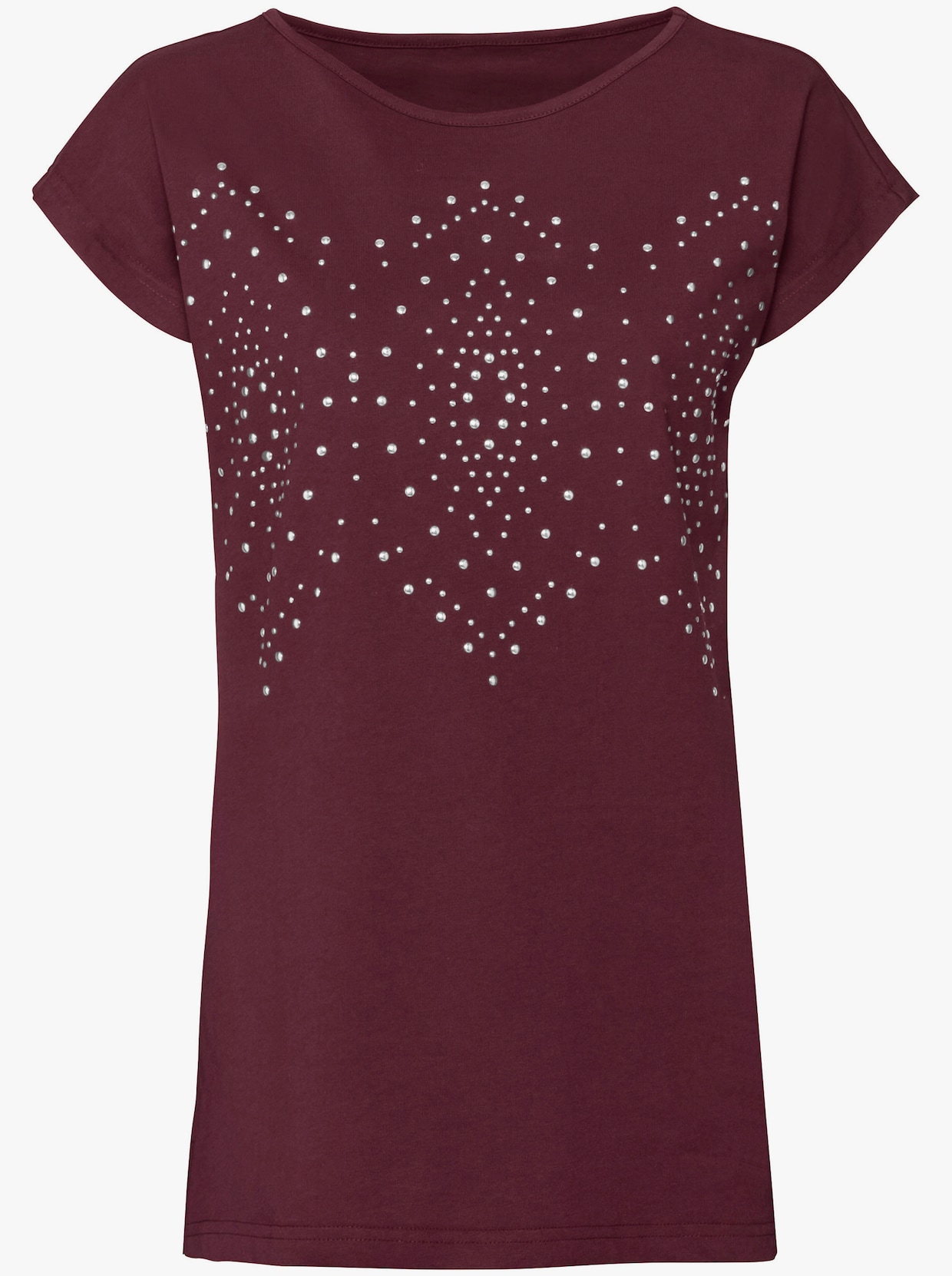 Print-Shirt - bordeaux