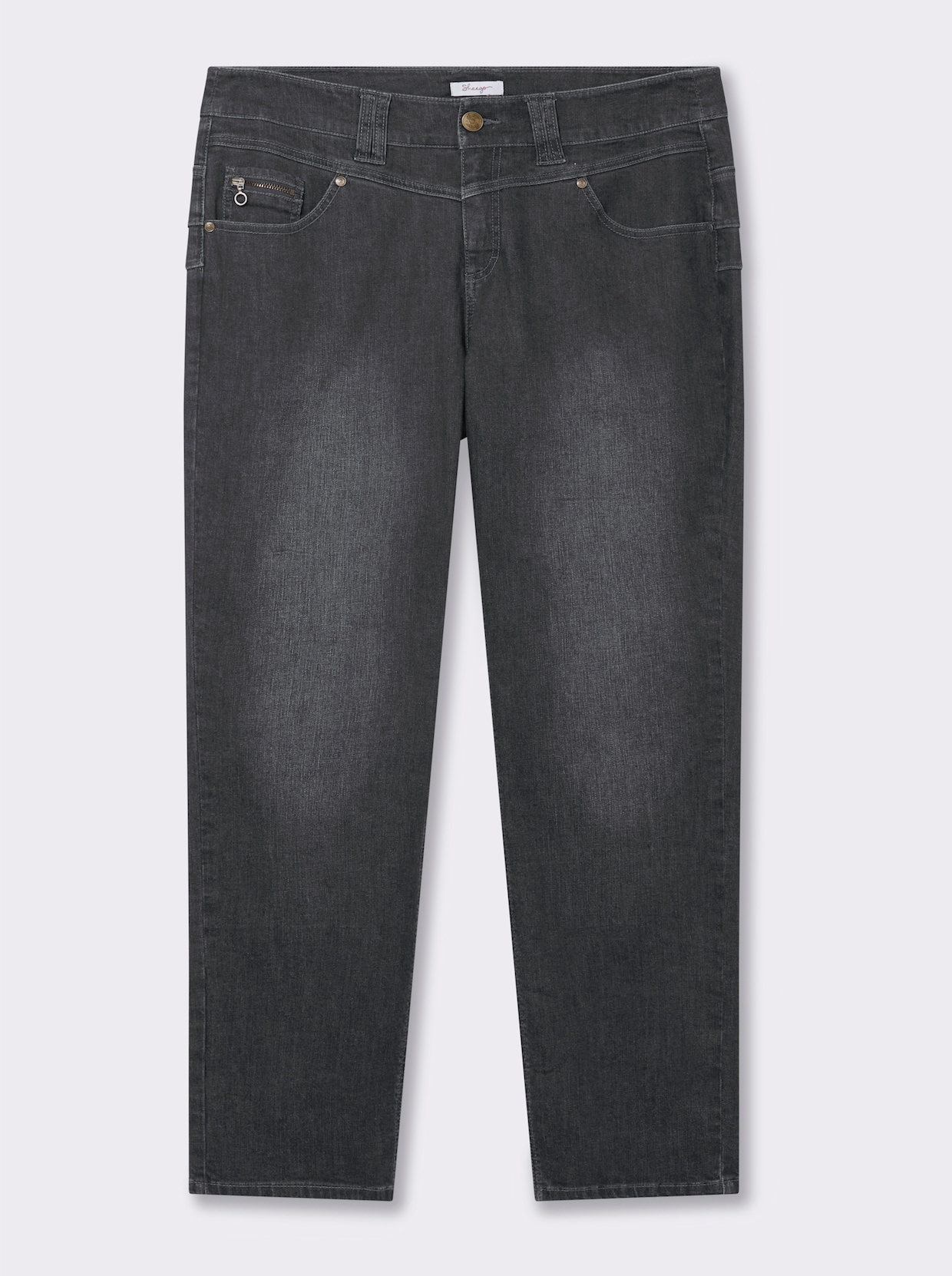 sheego Jeans - anthrazit-grey-denim