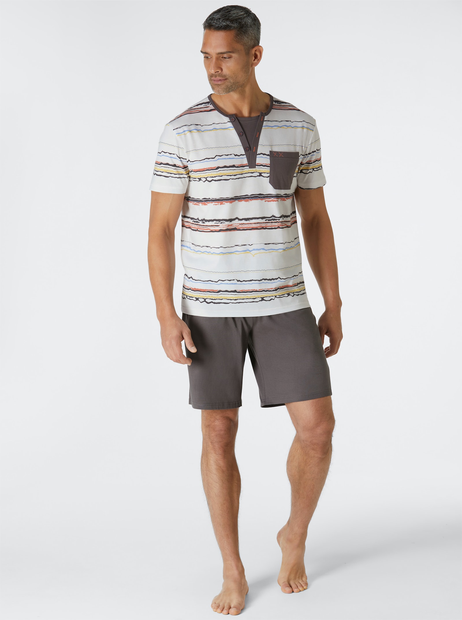 wäschepur men Shorty's - aquapetrol + antraciet