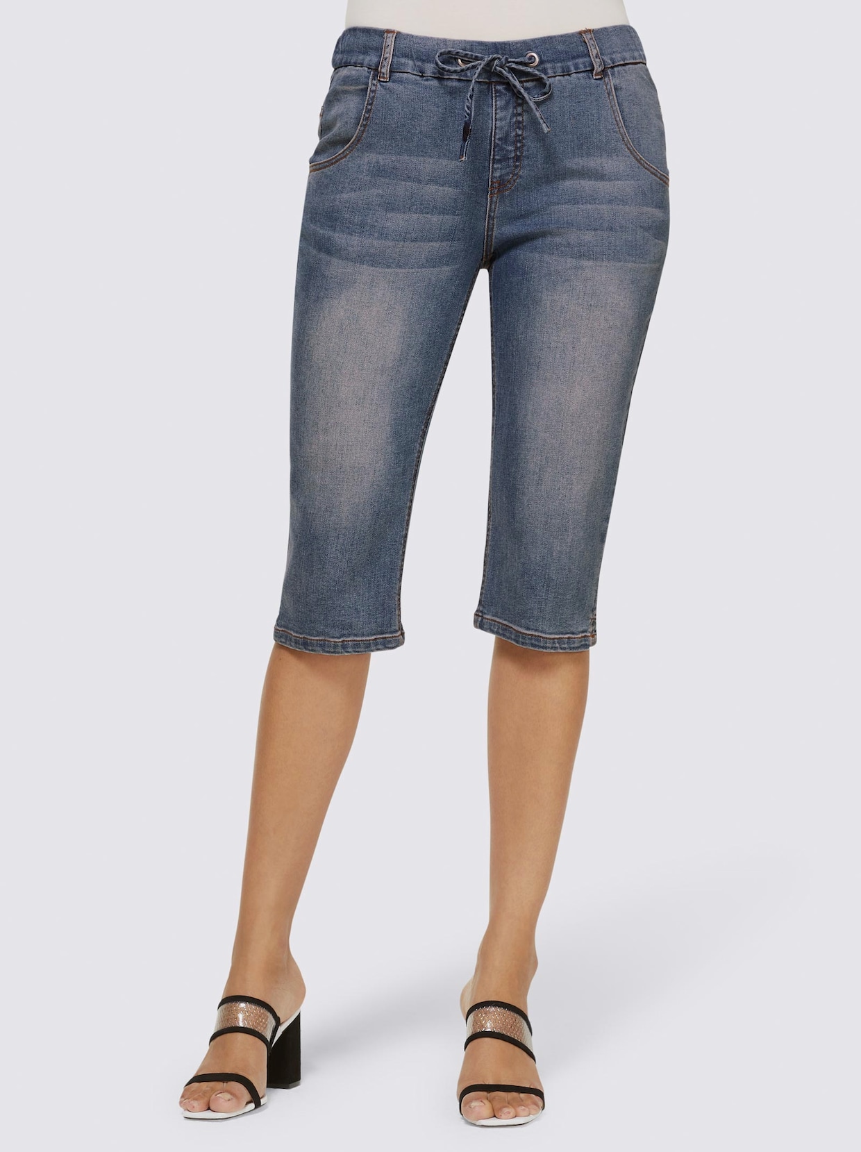 Linea Tesini Jeans-Bermudas - blue-bleached