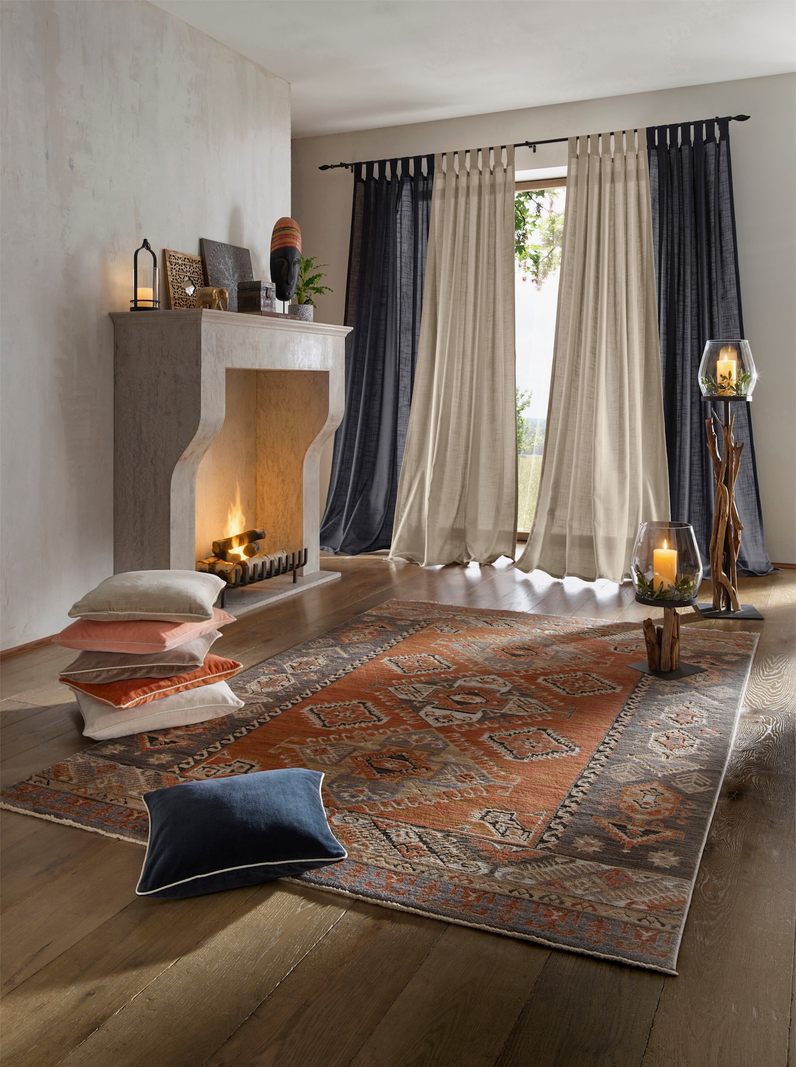 heine home Kissenhülle - schwarz