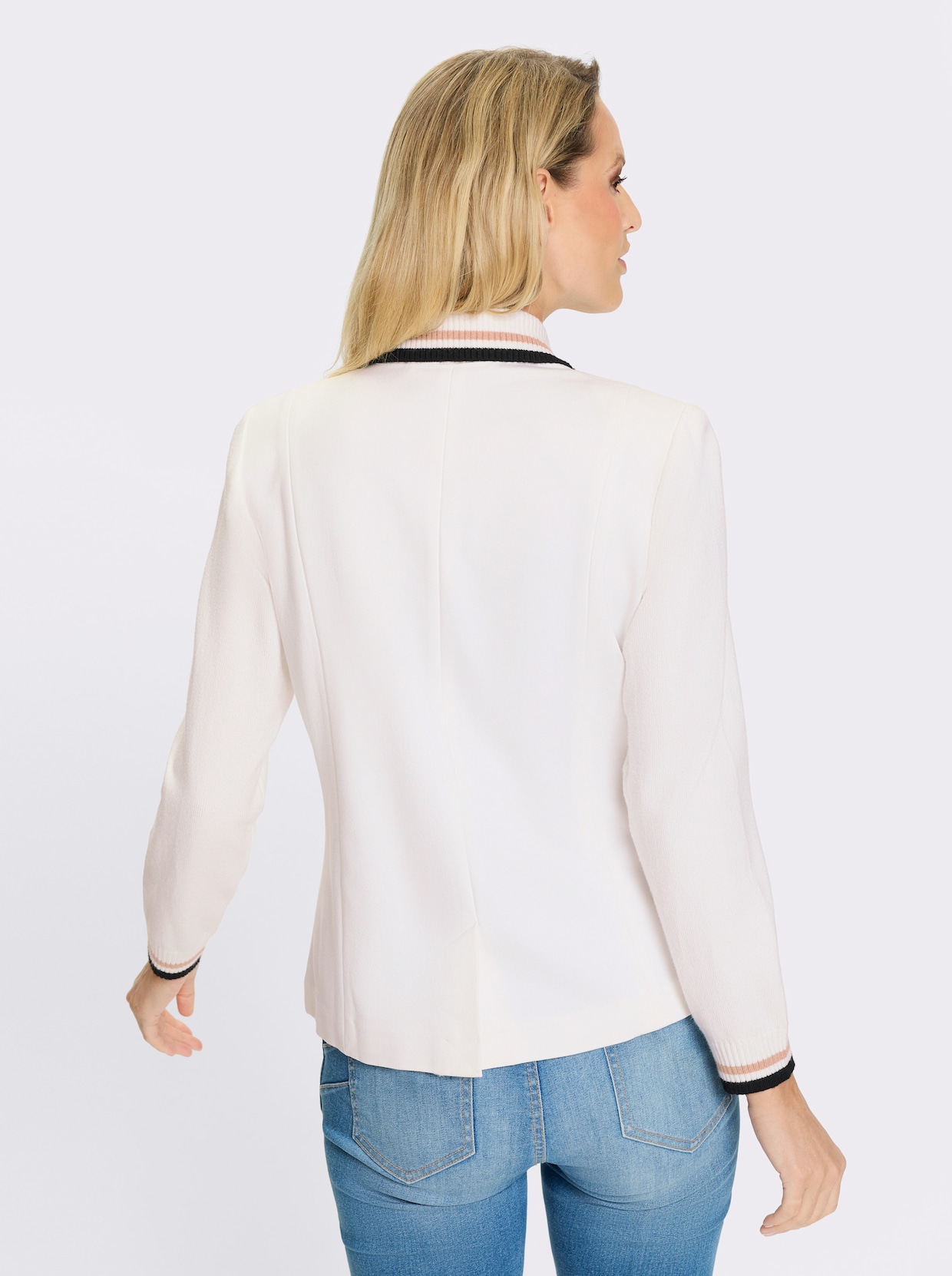 heine Blazer en jersey - écru