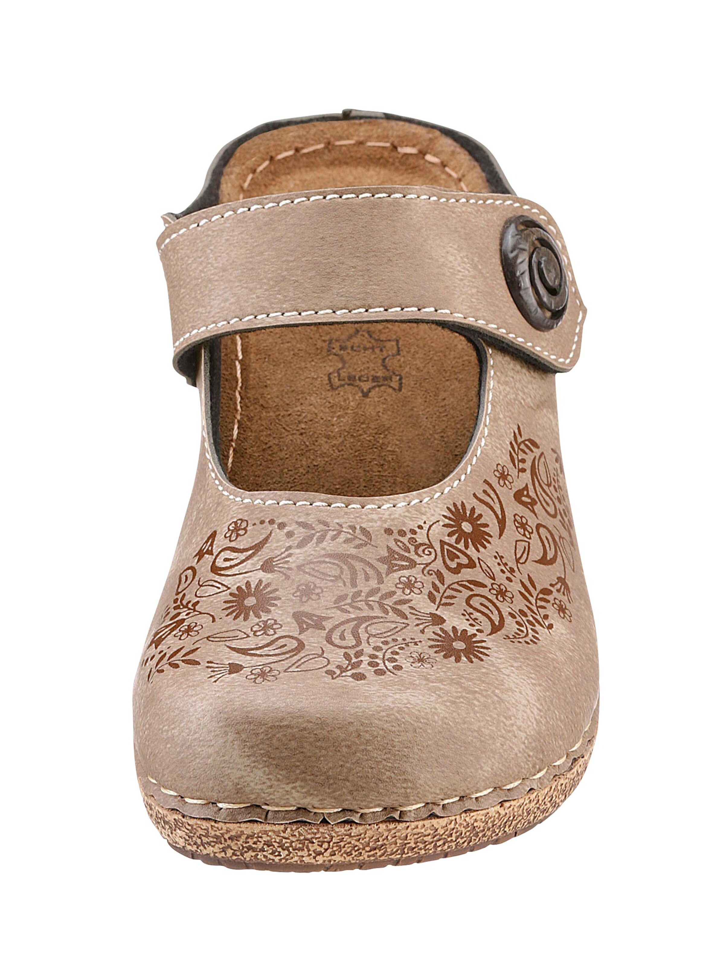 Franken Schuhe Clogs - taupe
