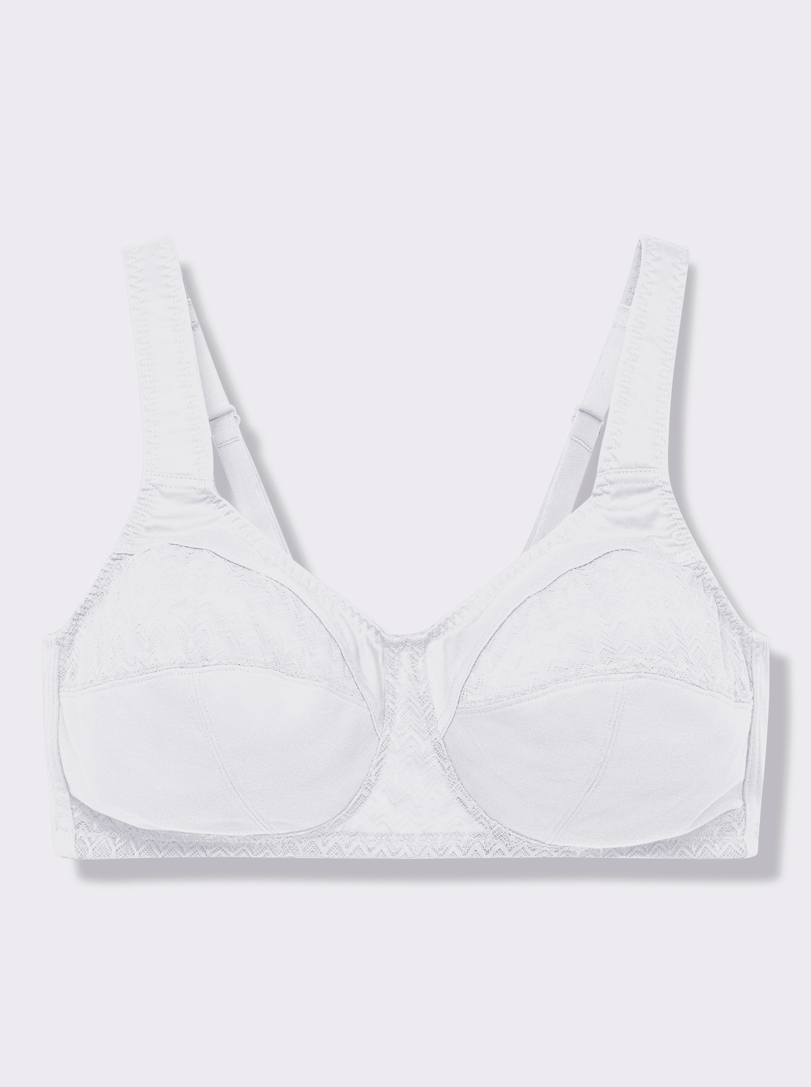 Sport-BH ohne Bügel - weiß