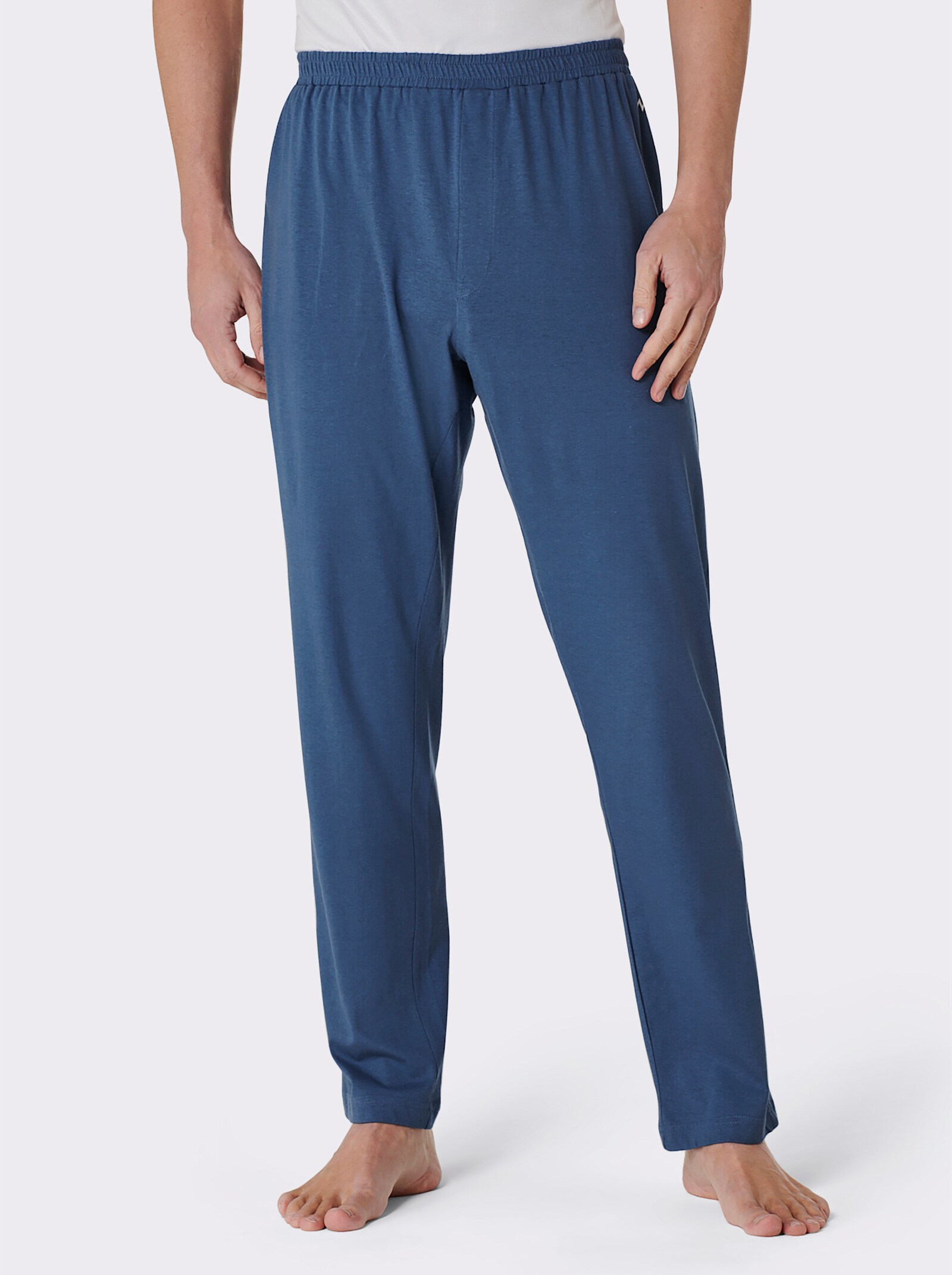 wäschepur men Lange broeken - jeansblauw + antraciet gemêleerd