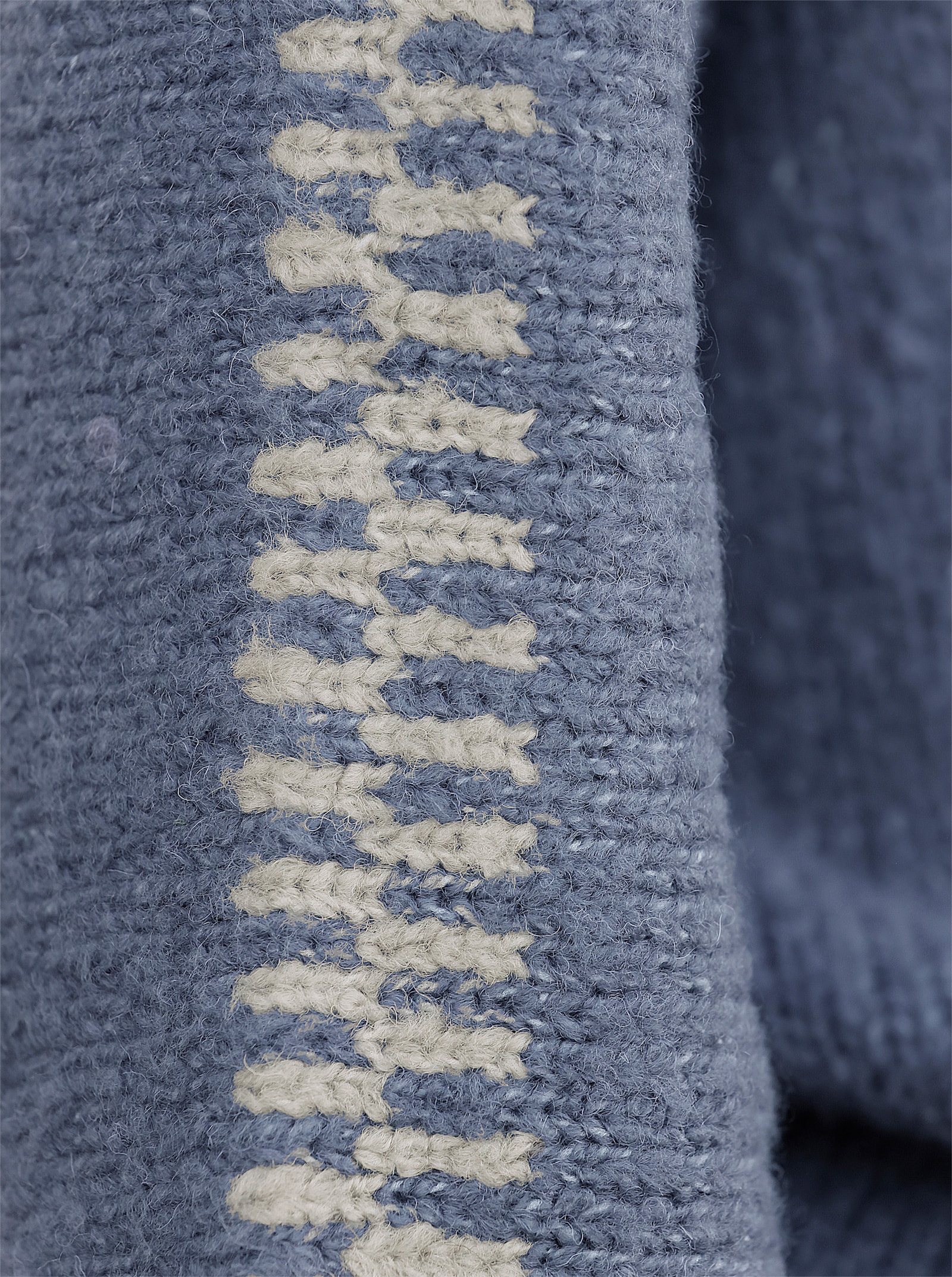 heine Strickpullover mit Kontrast-Details - rauchblau