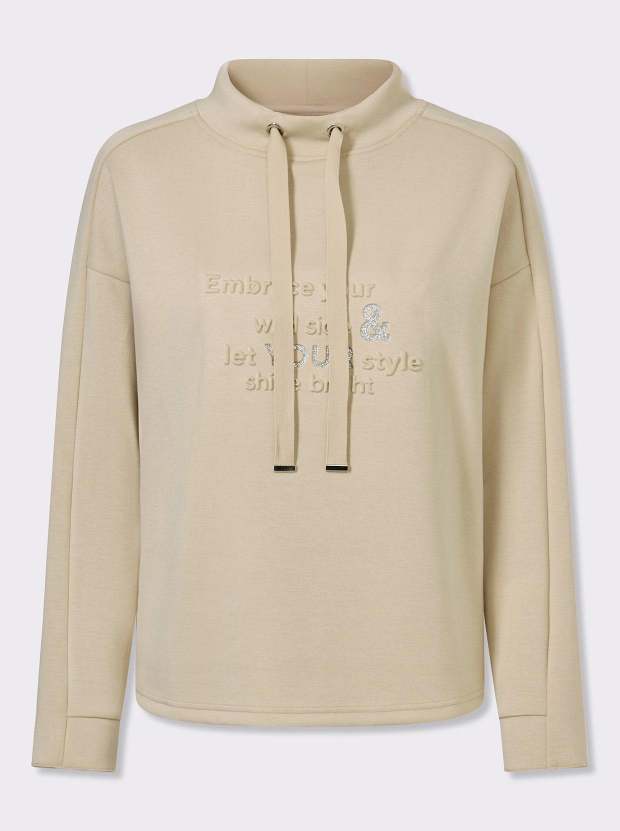 heine Stehkragenshirt - sand