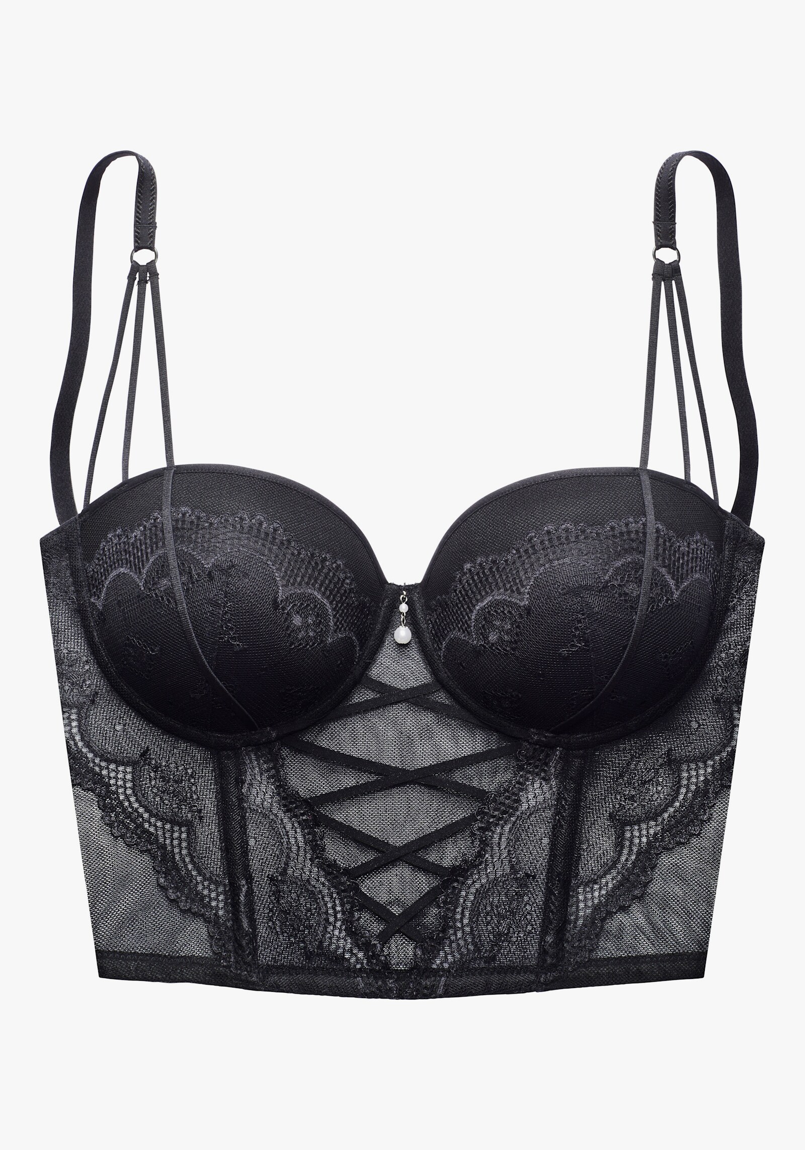 LASCANA Corsage - schwarz