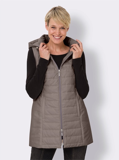 Lang vest - taupe