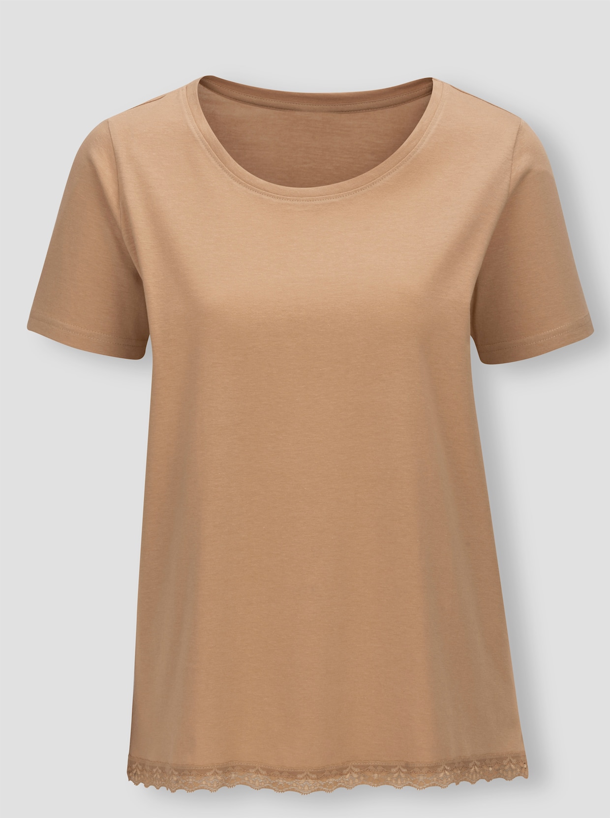 wäschepur Schlafanzug-Shirt - camel
