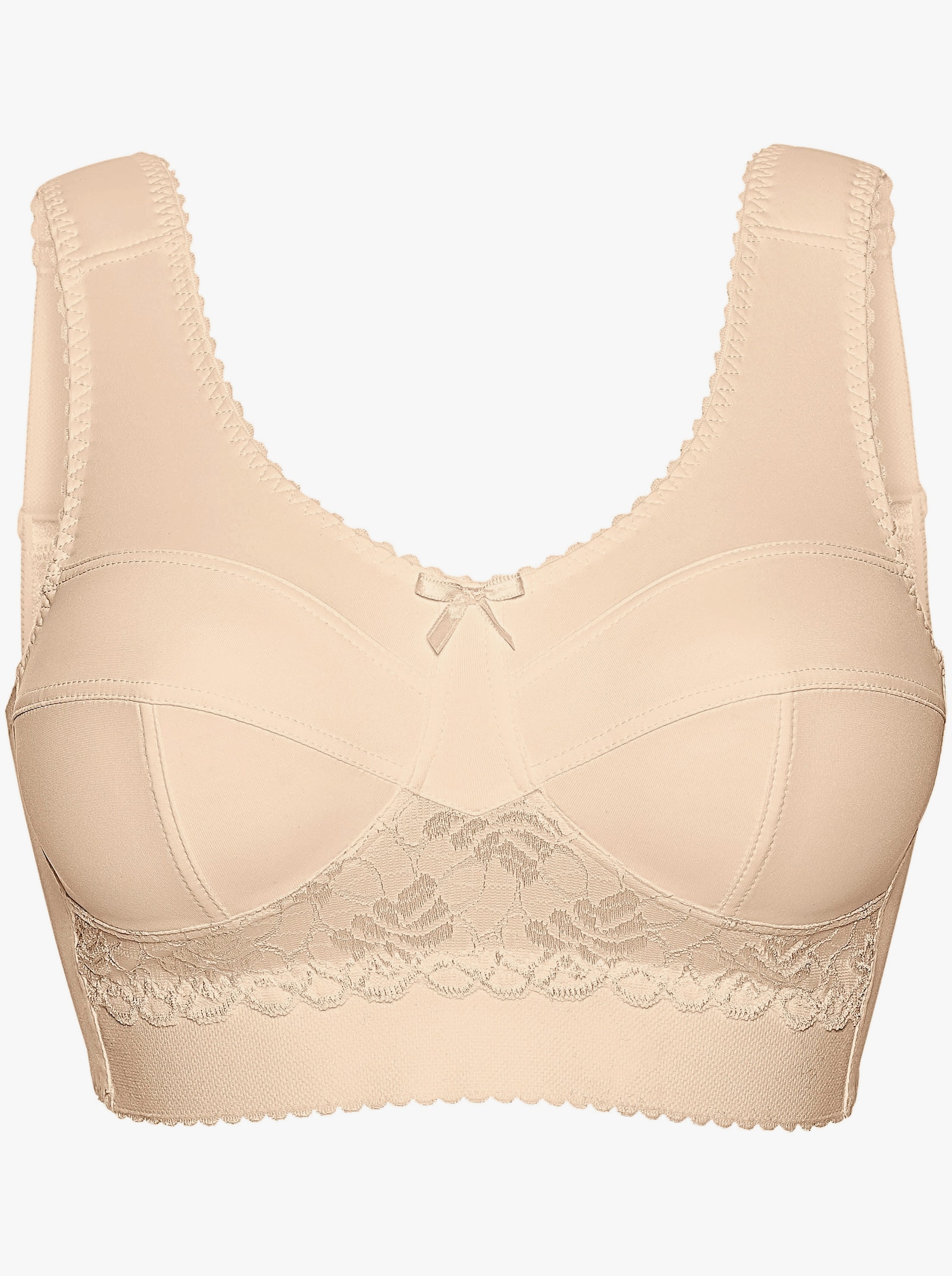 wäschepur Entlastungs-BH ohne Bügel , elastisches Unterbrustband - elfenbein