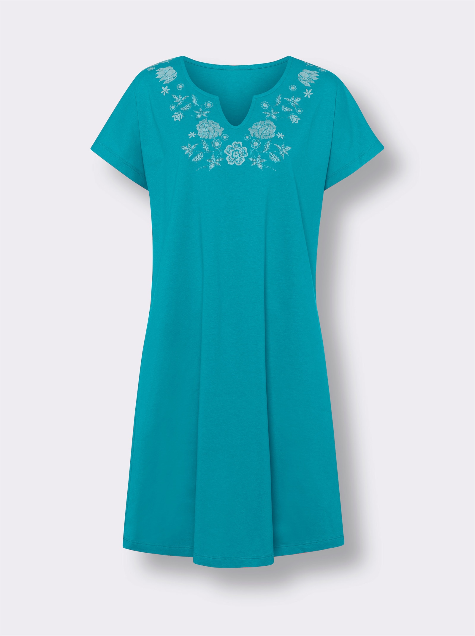 Sommerkleid in A-Linie - türkis