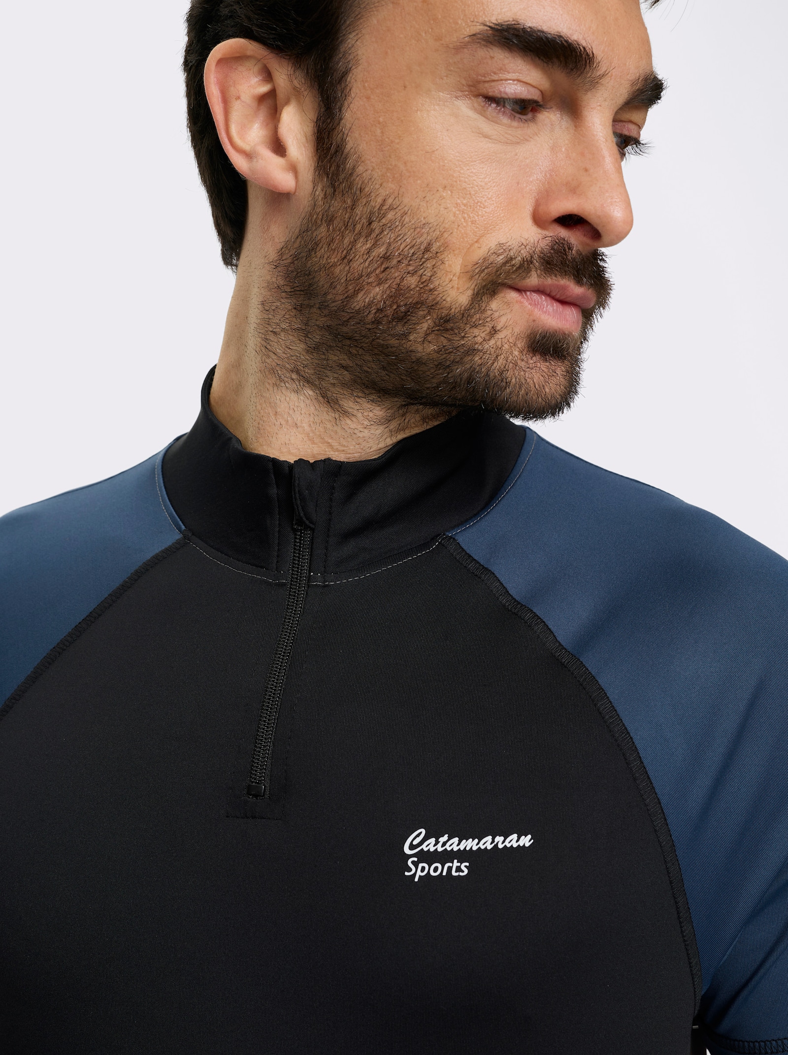 Catamaran Sports Fahrradshirt mit dreigeteilter Rückentasche - anthrazit