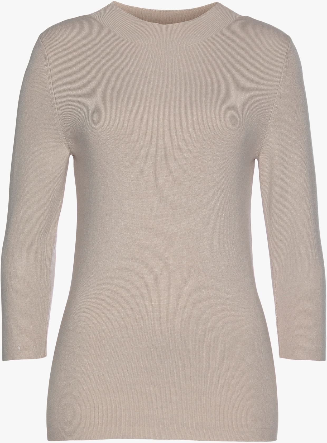 LASCANA Pullover met 3/4-mouwen - beige gemêleerd