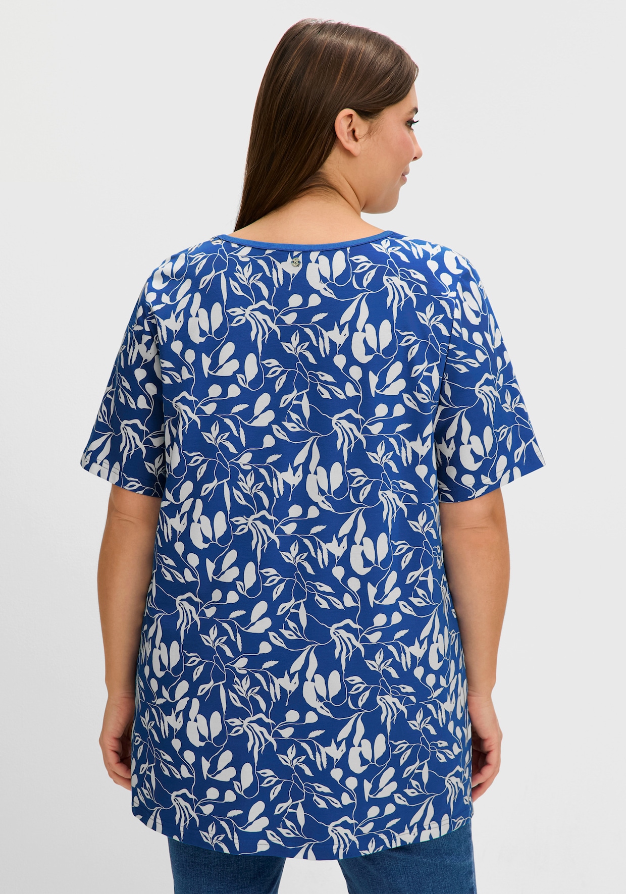 sheego T-Shirt - blaubeere-gemustert