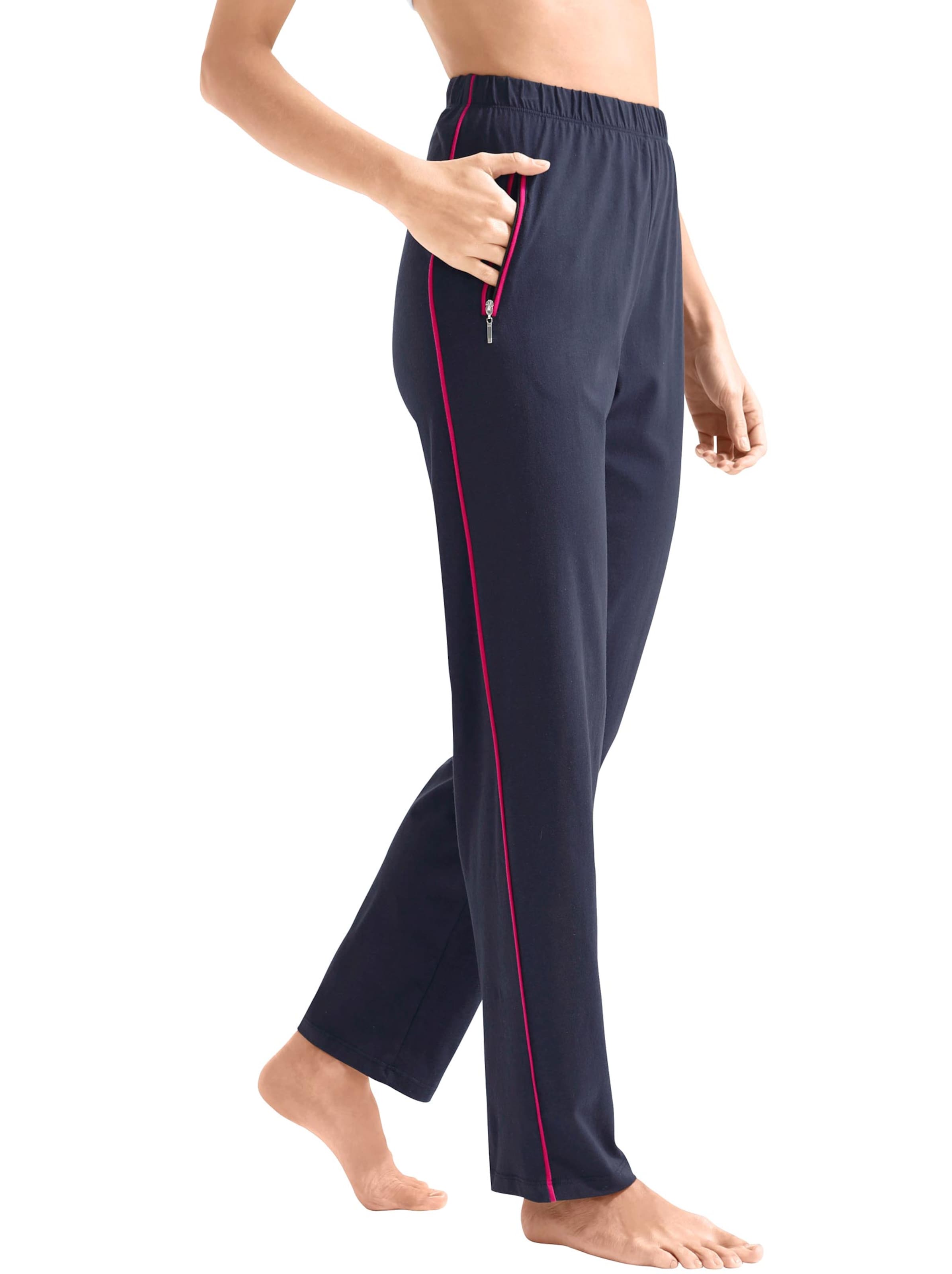 Freizeithose - marine-fuchsia