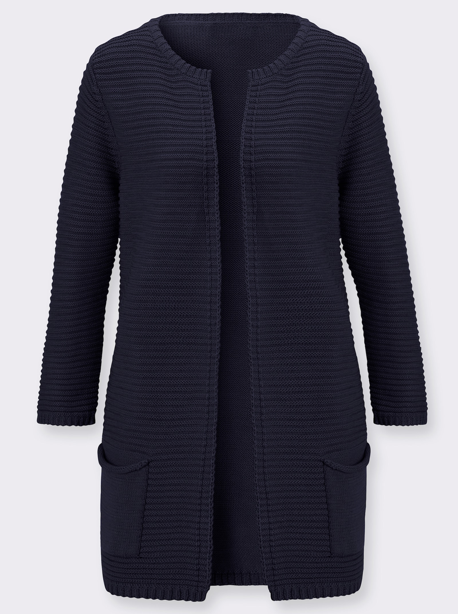 Strickjacke ohne Verschluss - marine