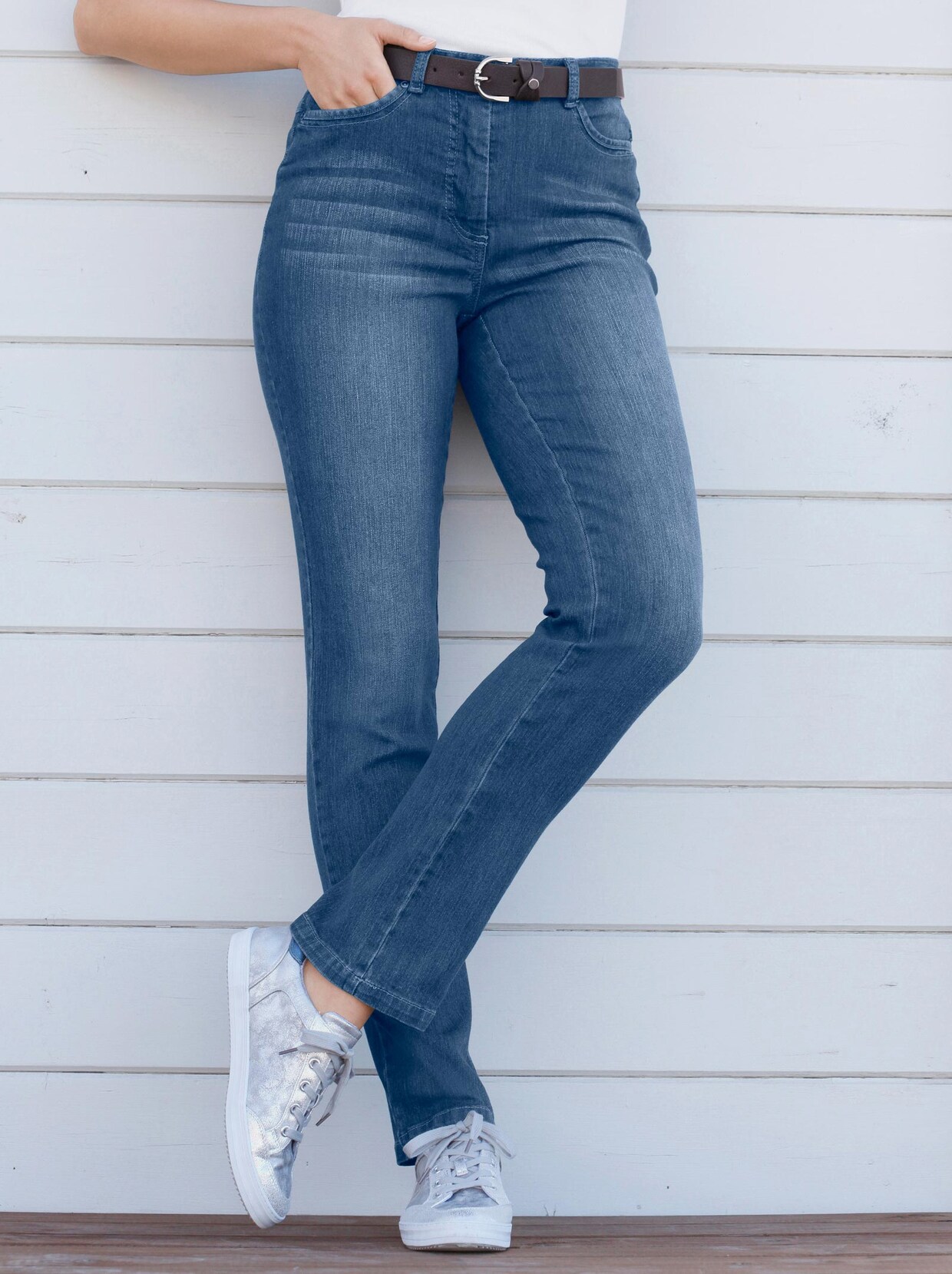 5-Pocket-Jeans - blue-stone-washed