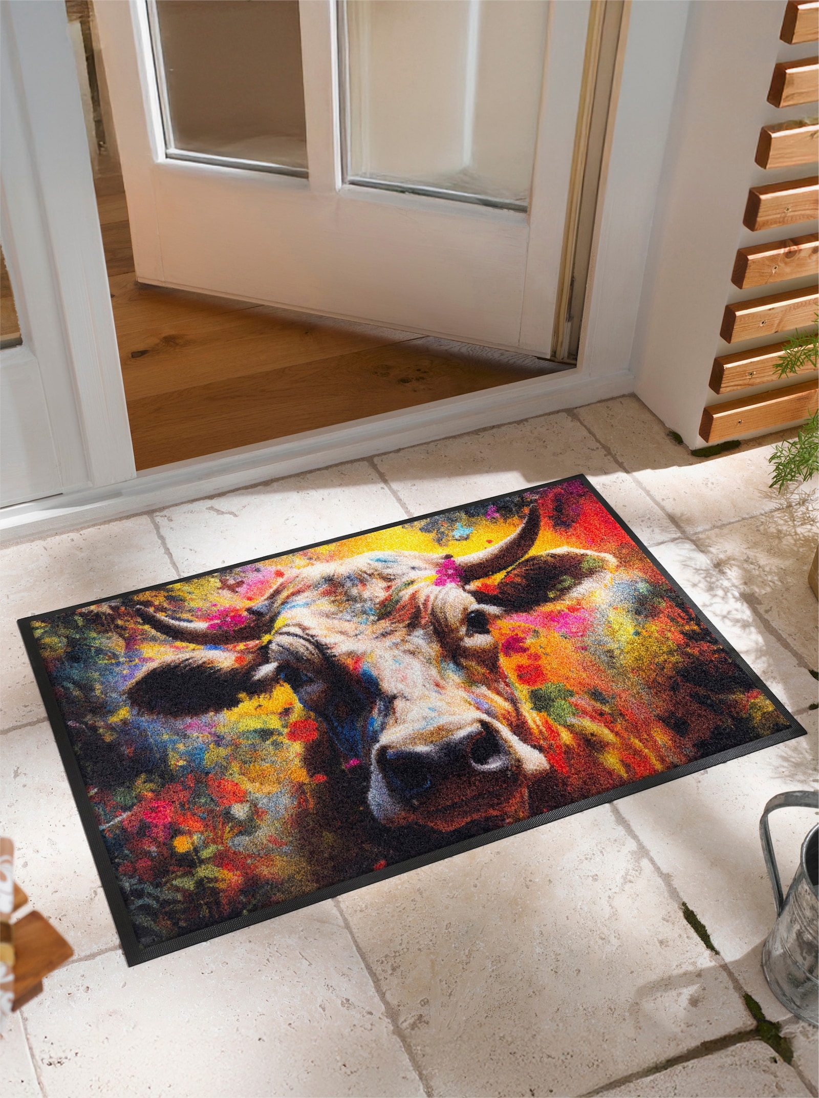 wash+dry by Kleen-Tex Fußmatte - beige-bunt