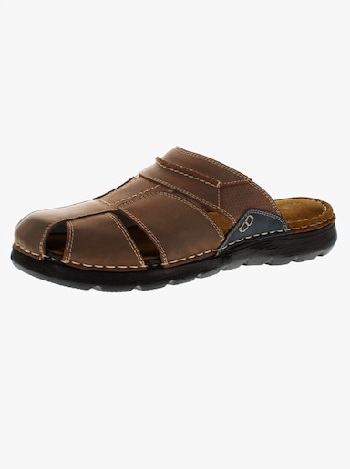 Reflexan Clog in aufwendiger Verarbeitung - cognac