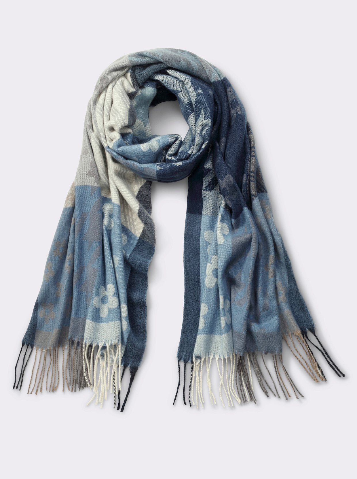 heine Sjaal - middenblauw