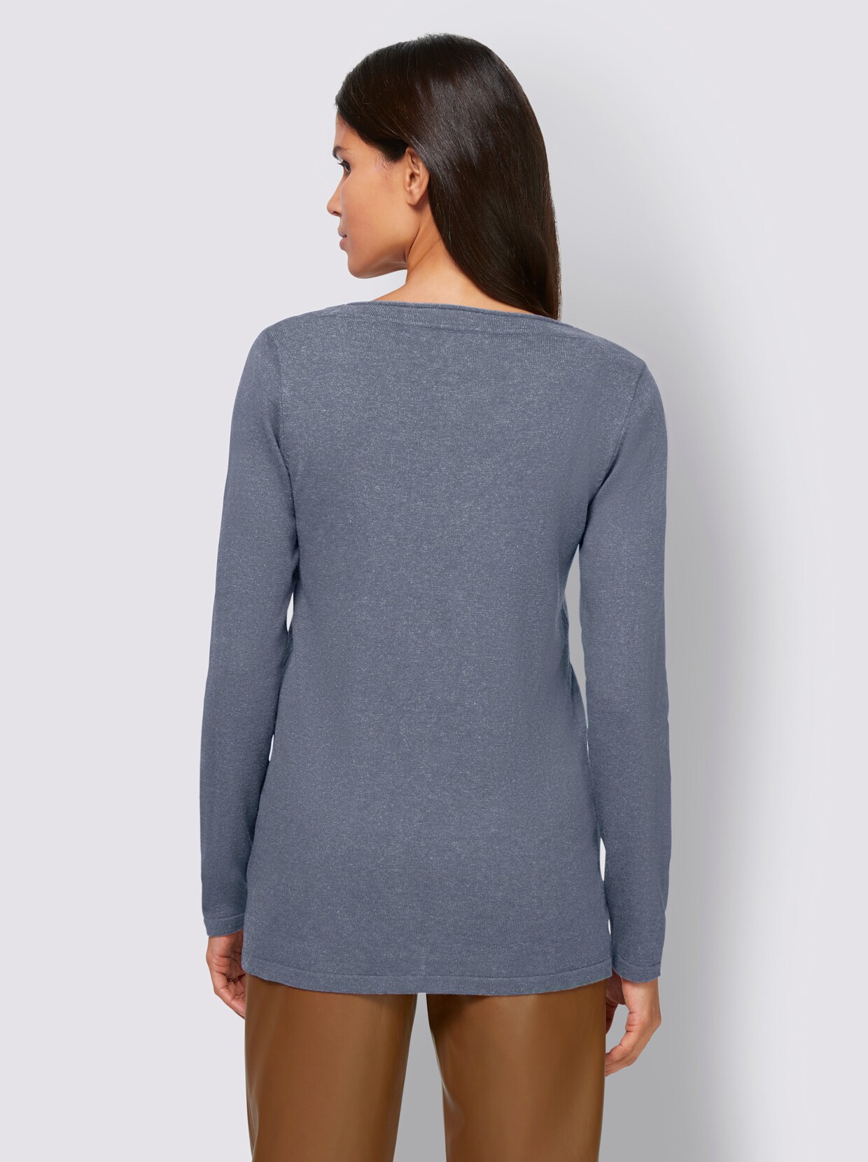 heine Strickjacke - bleu-meliert