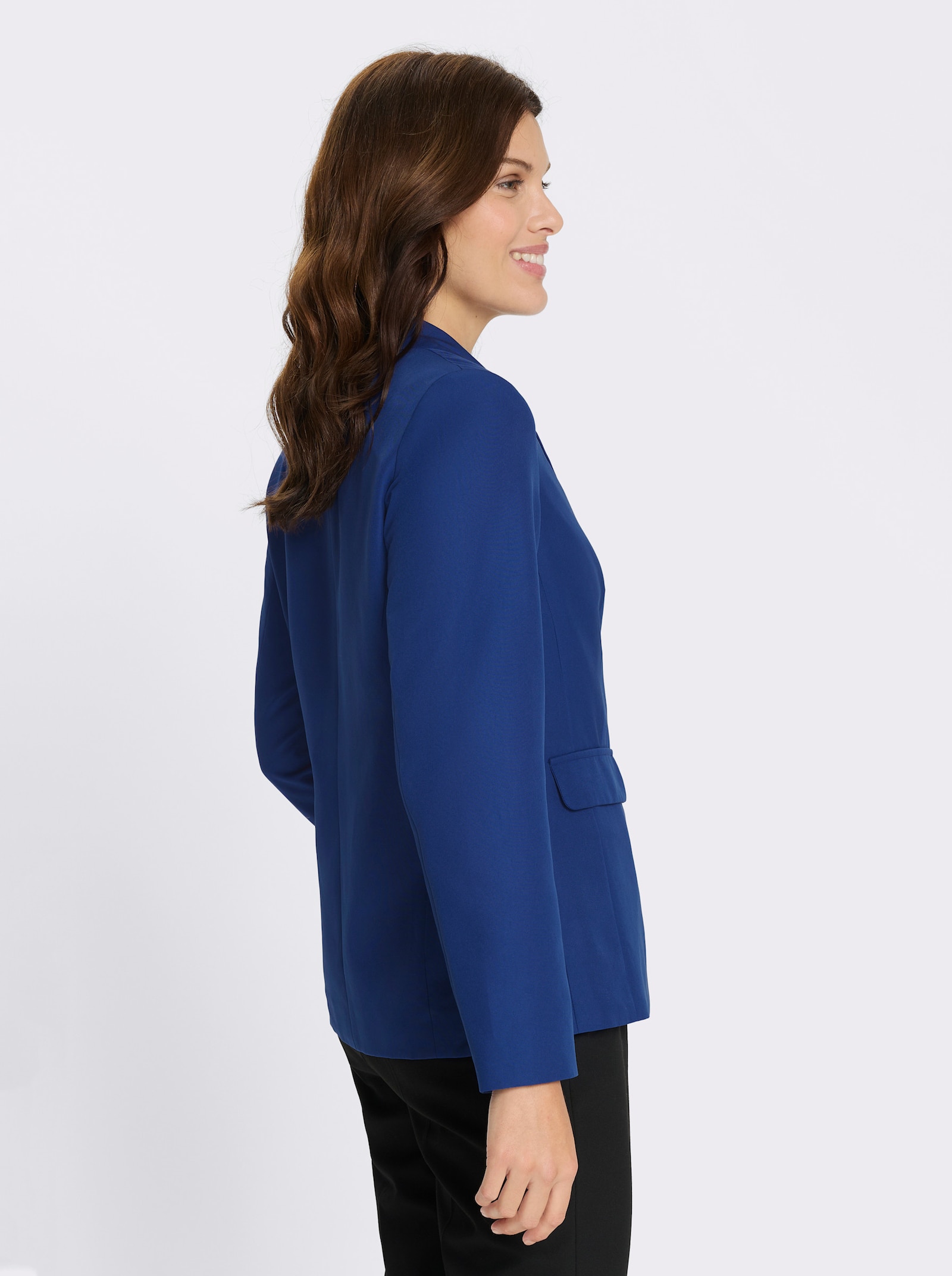 Blazer mit Schmuckknöpfen - royalblau