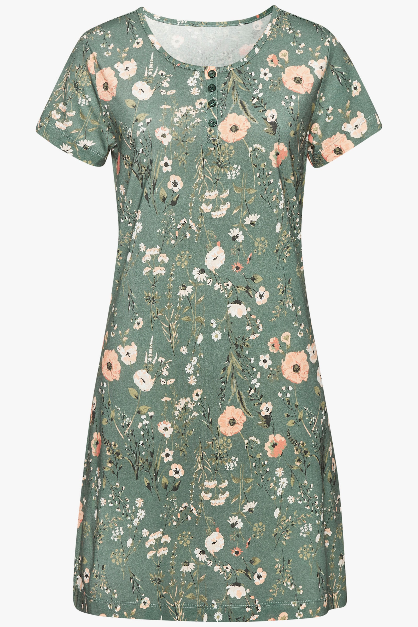 LASCANA Nachthemd - groen gedessineerd