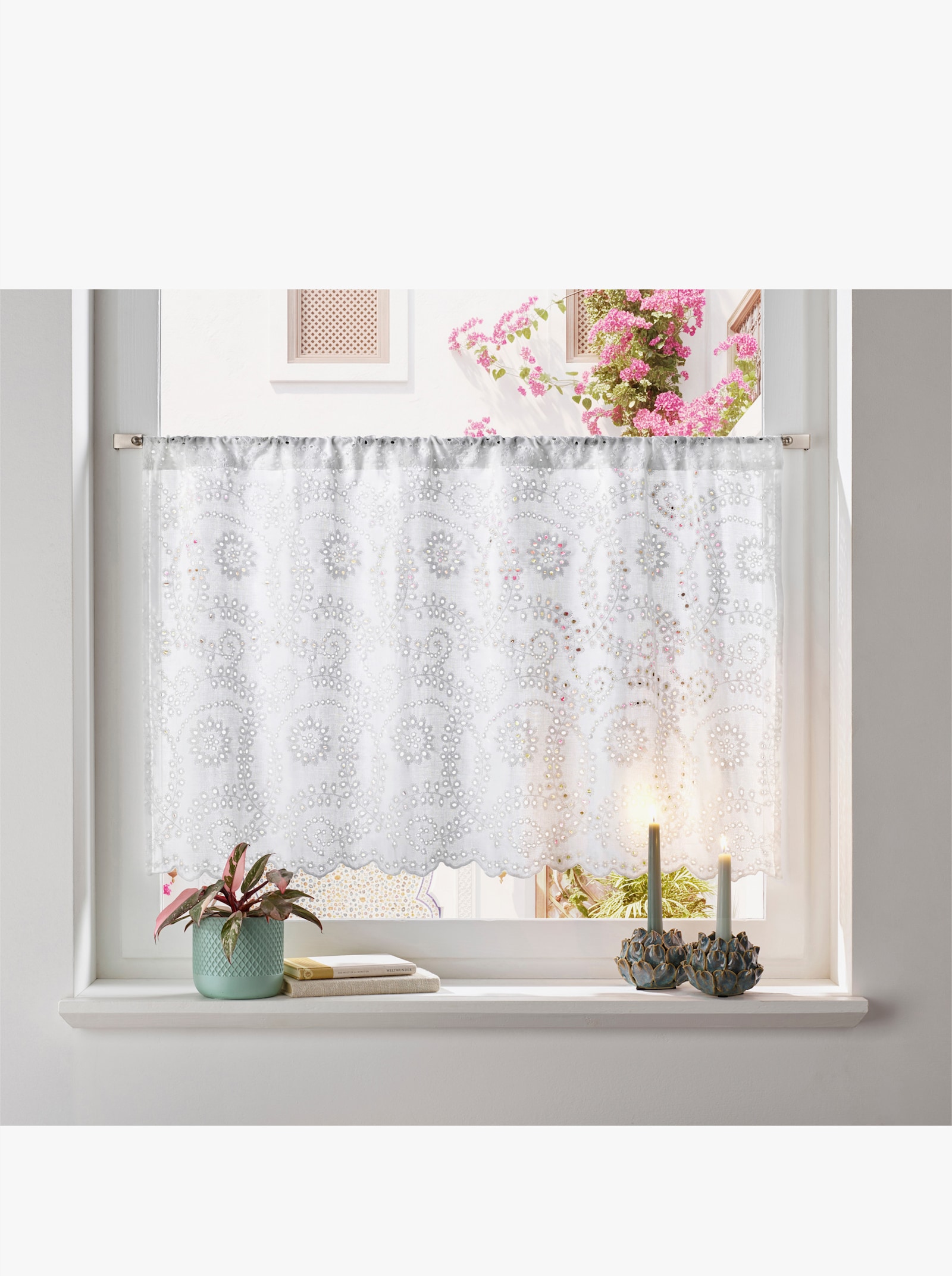 heine home Querbehang - weiß