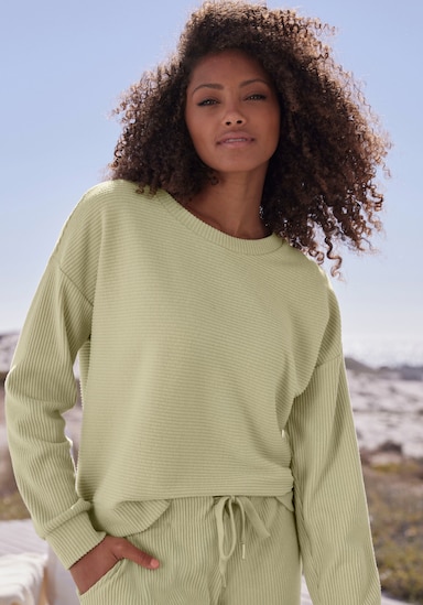 s.Oliver Sweatshirt - vert pistache