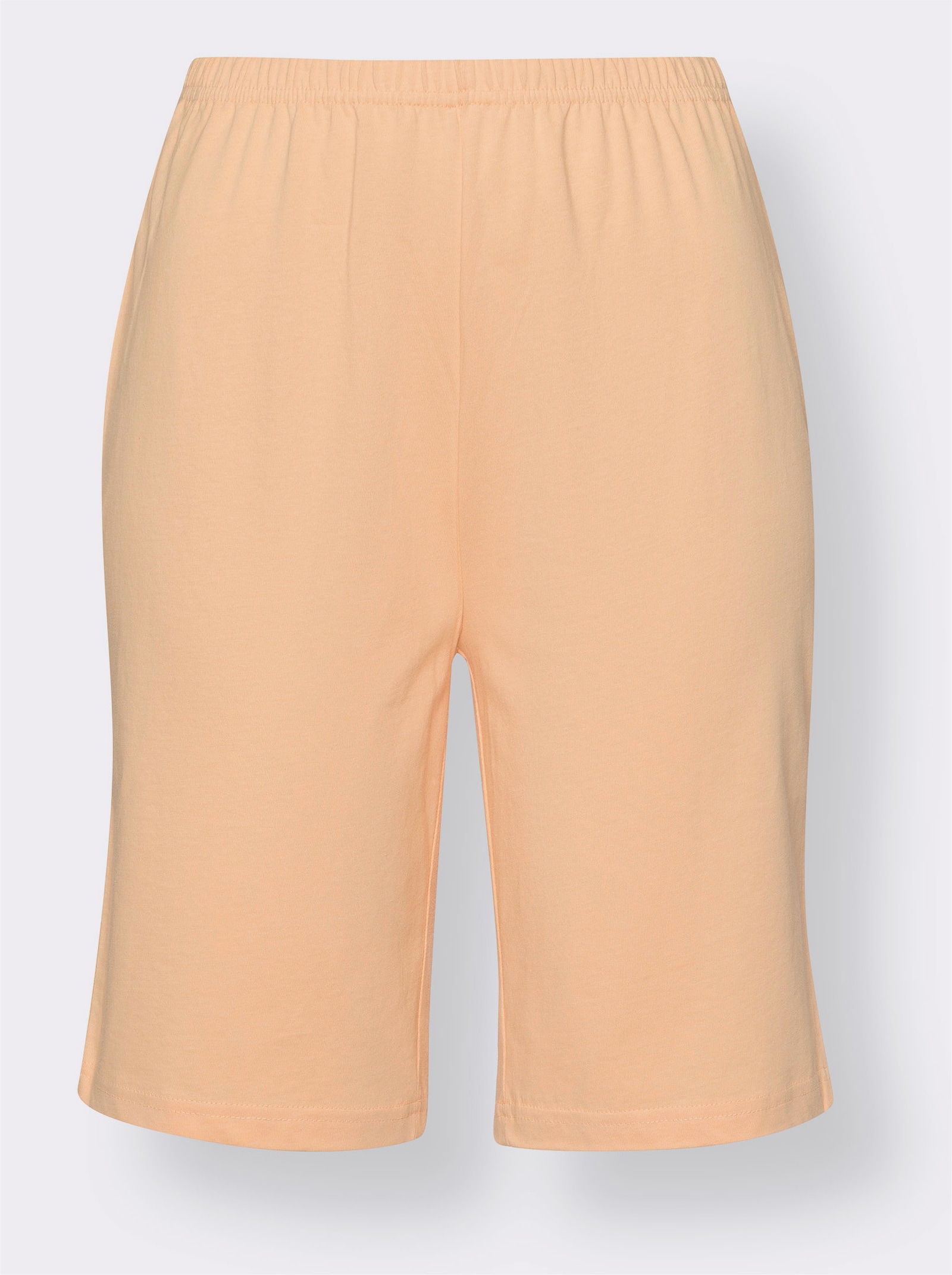 Shorty mit Punkte-Dessin - apricot-ecru