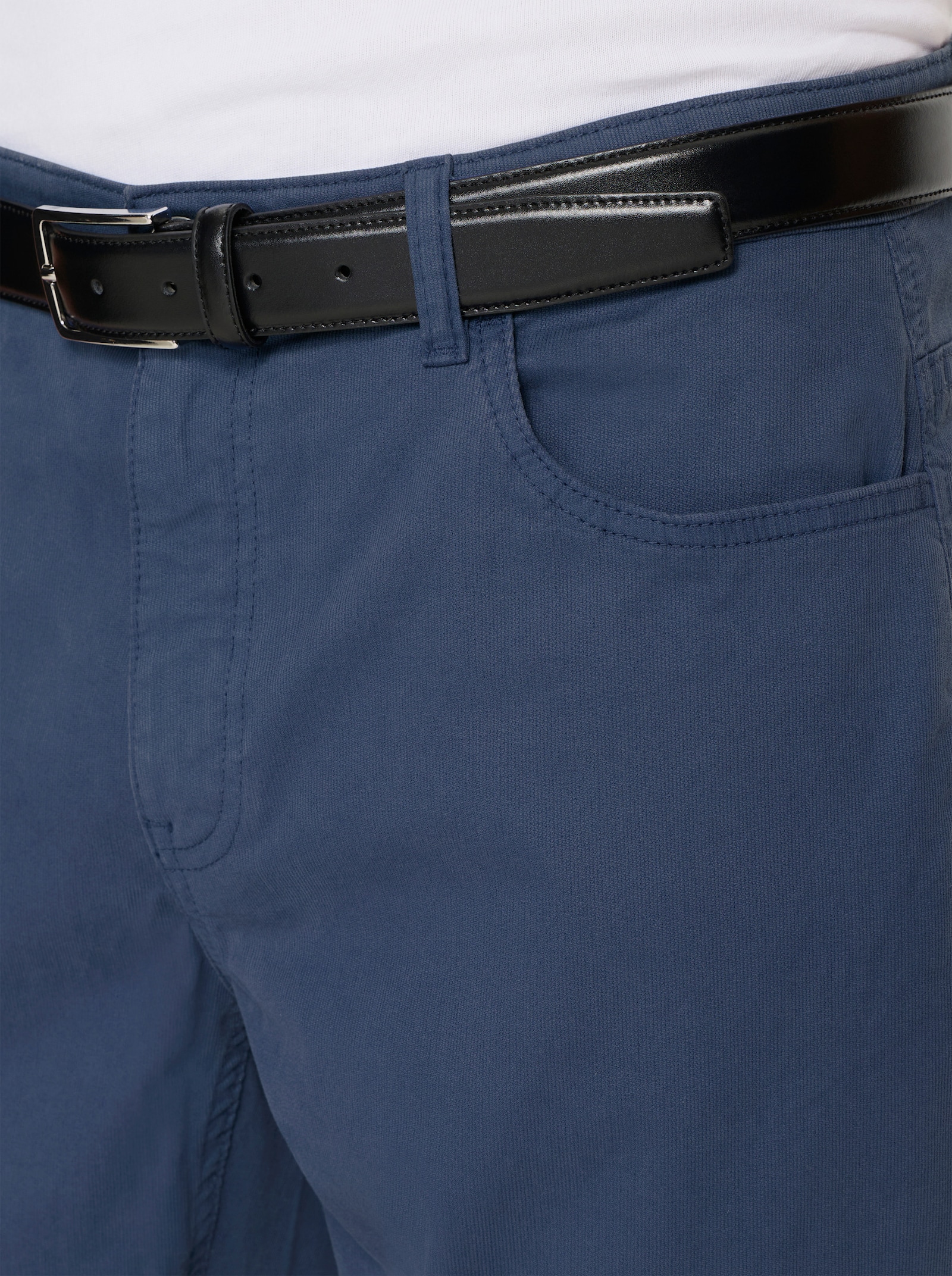 Hose in Cord-Qualität - jeansblau