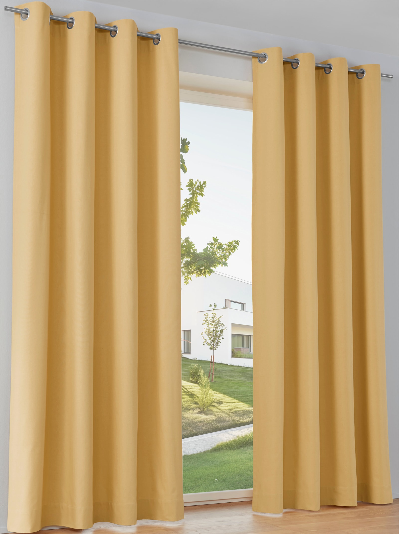 heine home Dekoschal - mattgelb