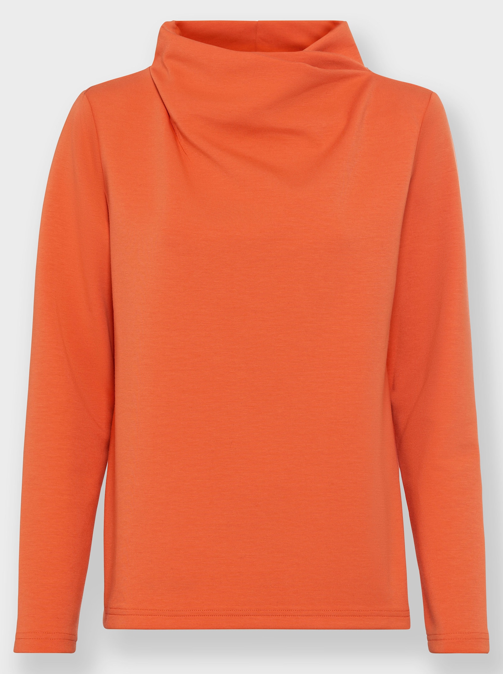 heine Sweatshirt mit überlappendem Stehkragen - orange