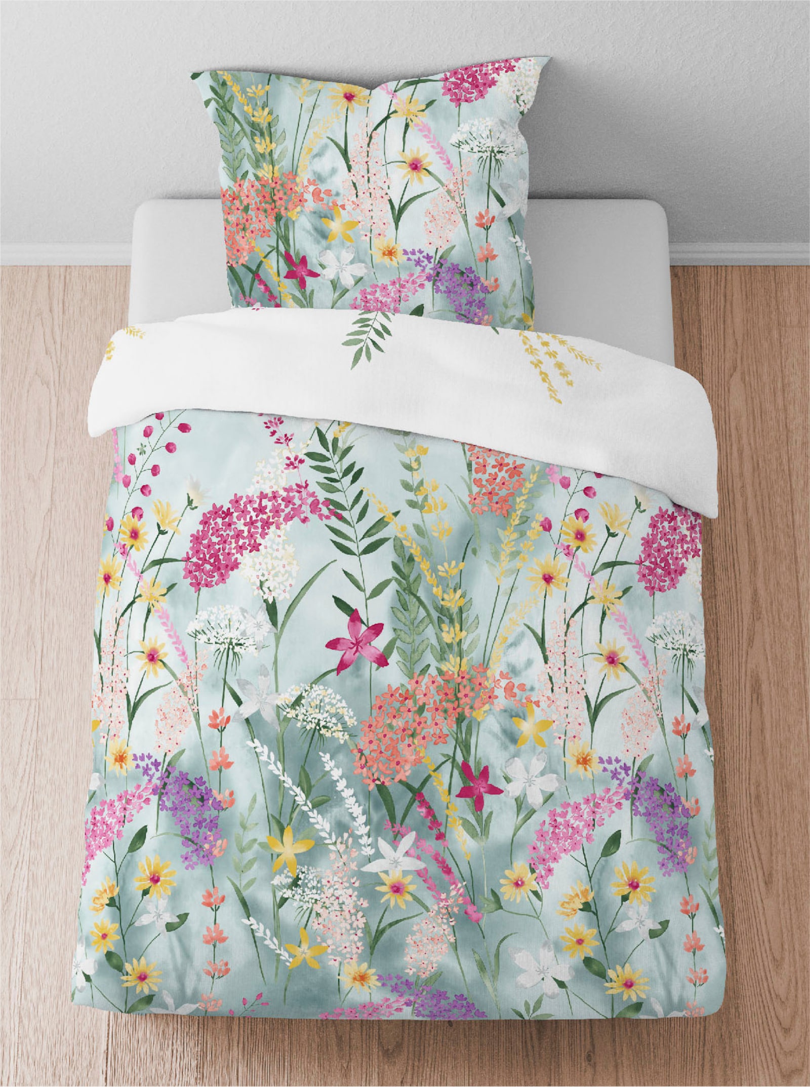 Biberna Bettwäsche - aqua-bedruckt