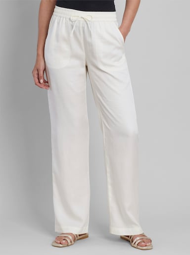 heine Hose in Jeans-Optik - ecru