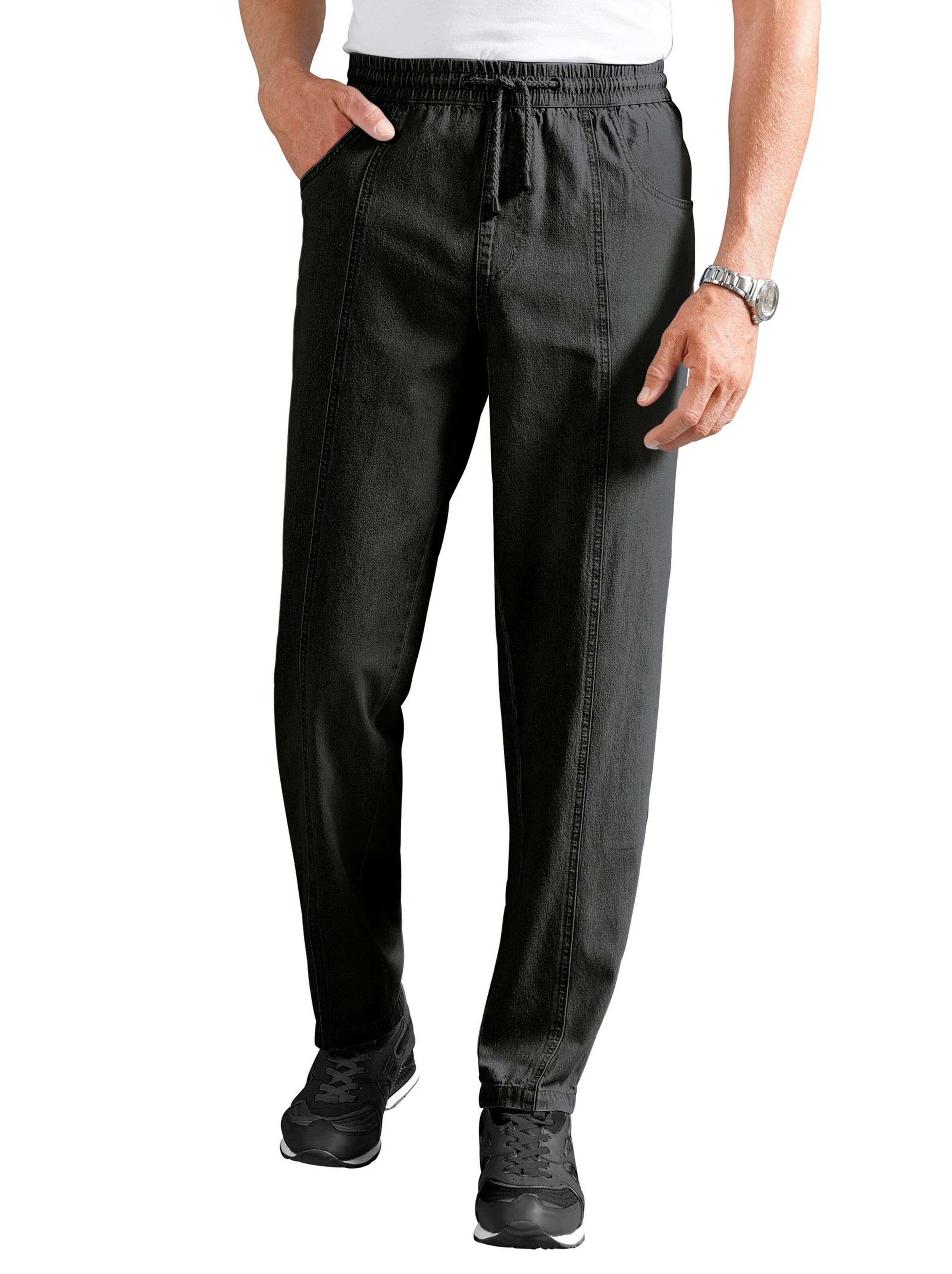 Schlupfjeans - black-denim