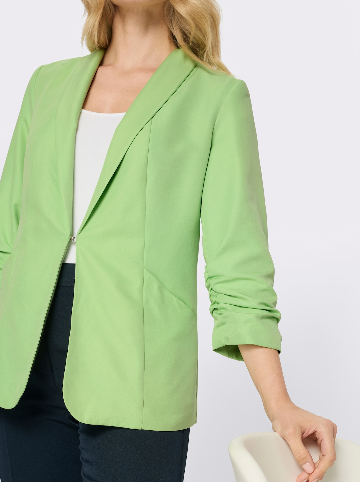 Blazer mit 3/4-Ärmeln - reseda