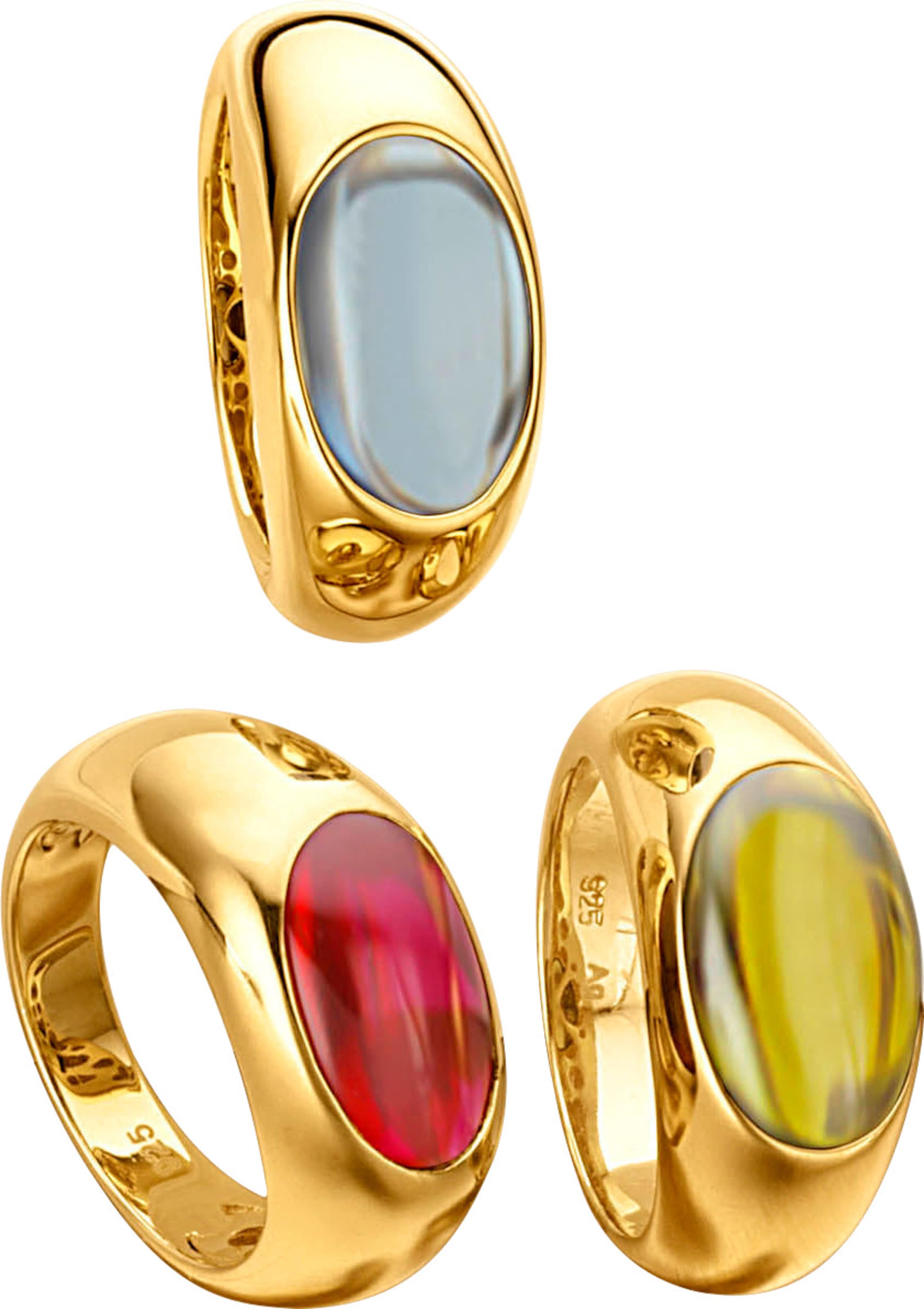Gold von günstig Kaufen-Ring in rot von heine. Ring in rot von heine <![CDATA[Eleganz pur! Ring aus 925er Silber, vergoldet, mit Farbstein. Breite ca. 9 mm.]]>. 