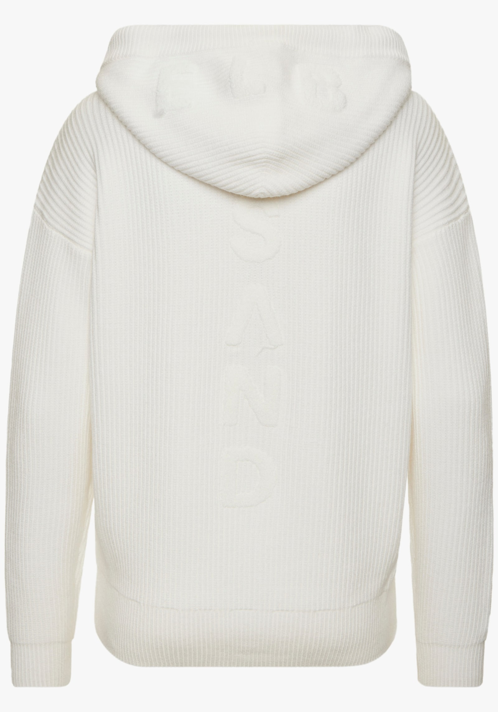 Elbsand Kapuzenstrickjacke - weiß
