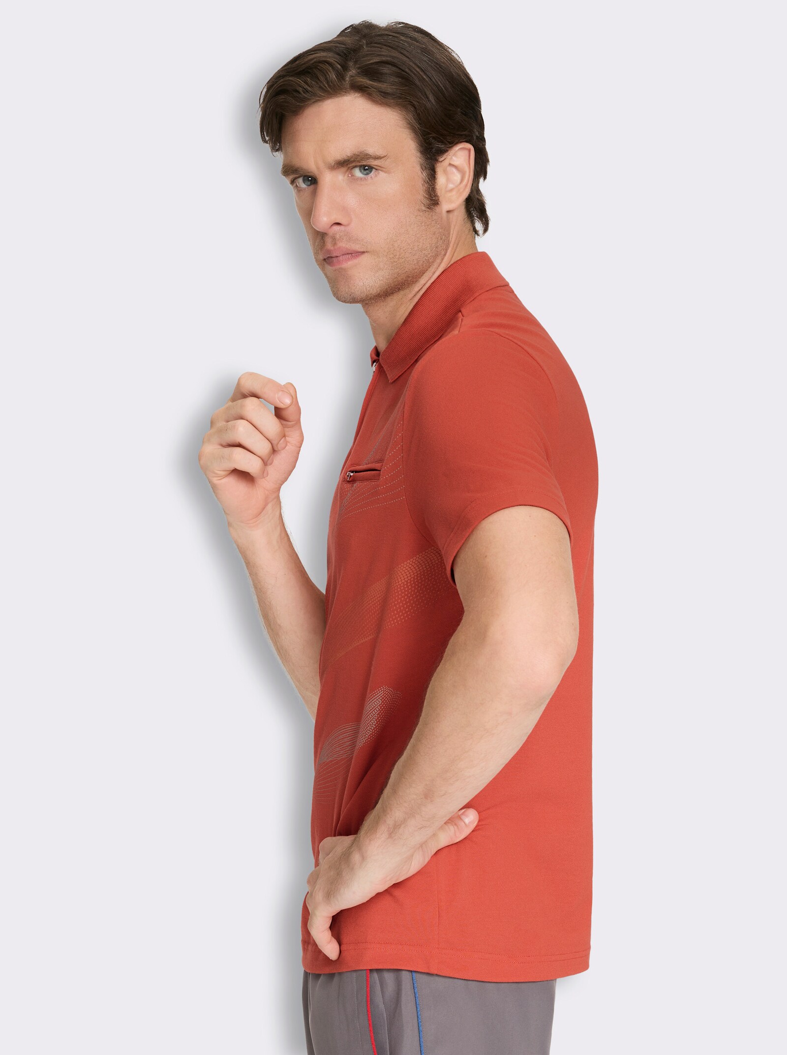 Catamaran Sports Funktionsshirt in Pikee-Qualität - terra