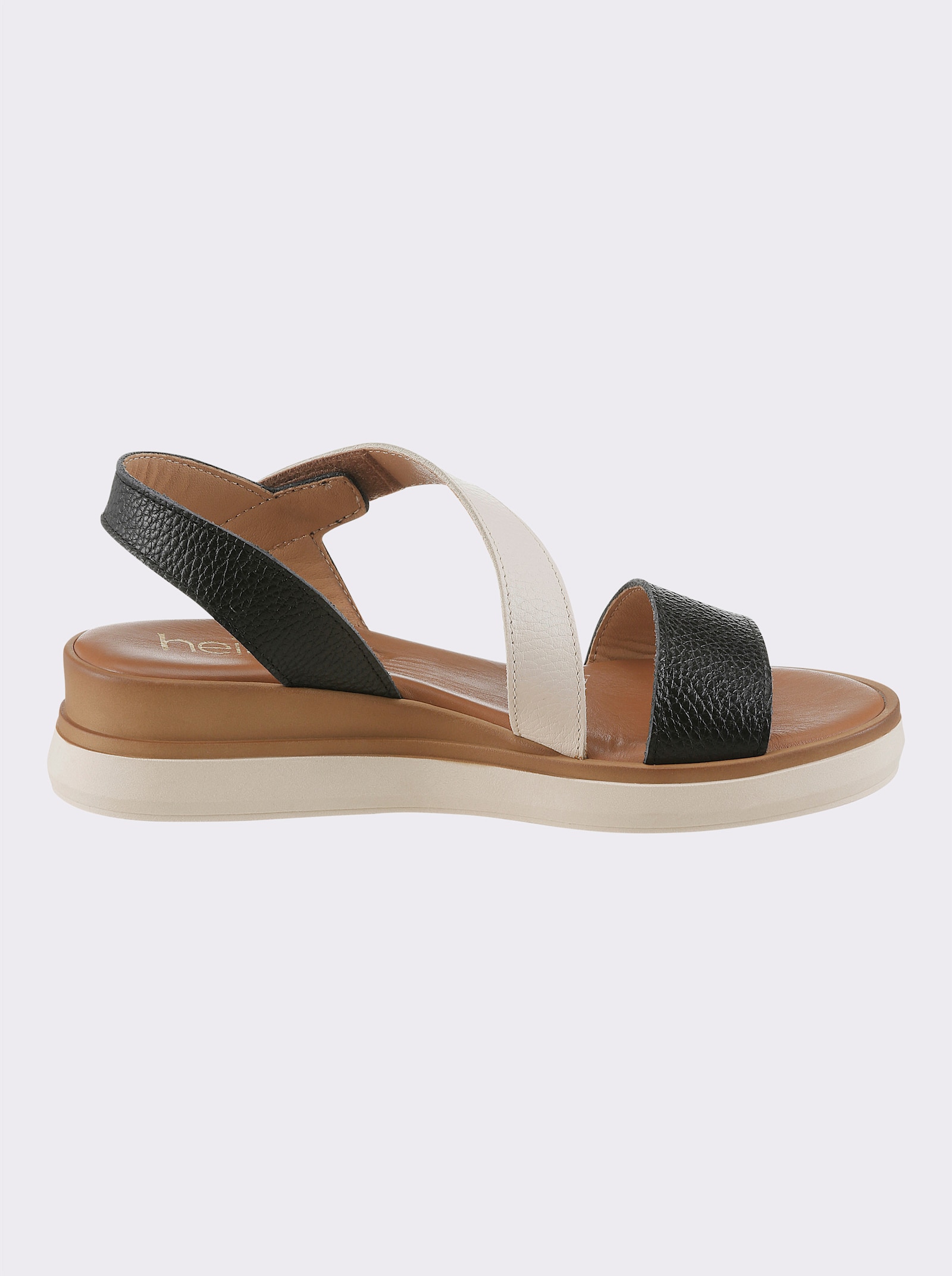 heine Sandalette - schwarz-weiß