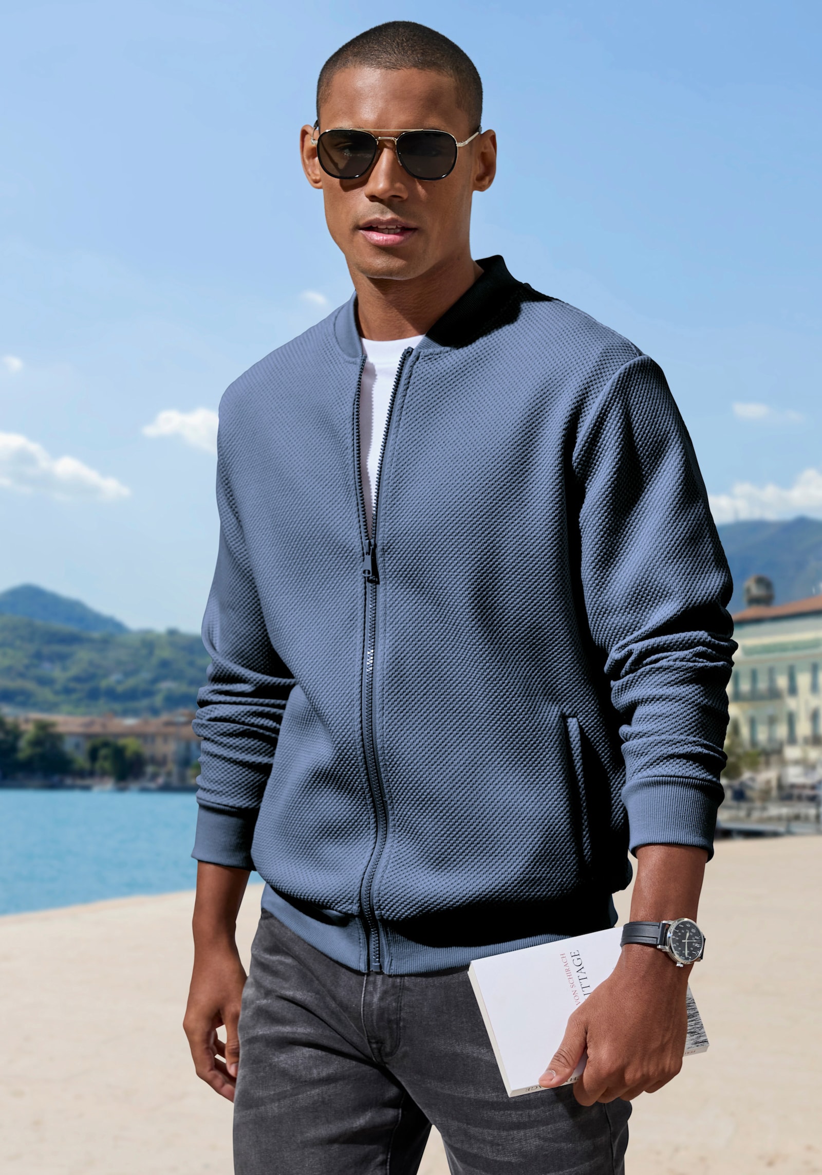 John Devin Sweatjacke - blau