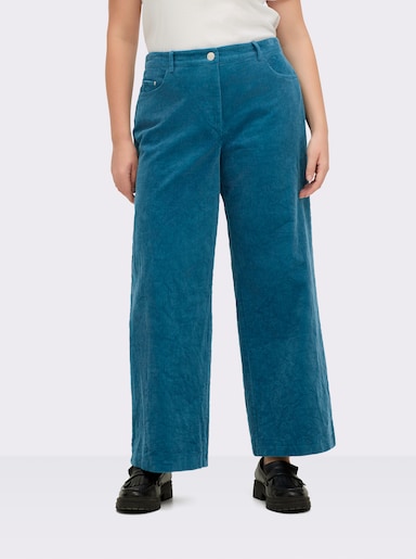 sheego Cordhose mit weitem Bein - topas