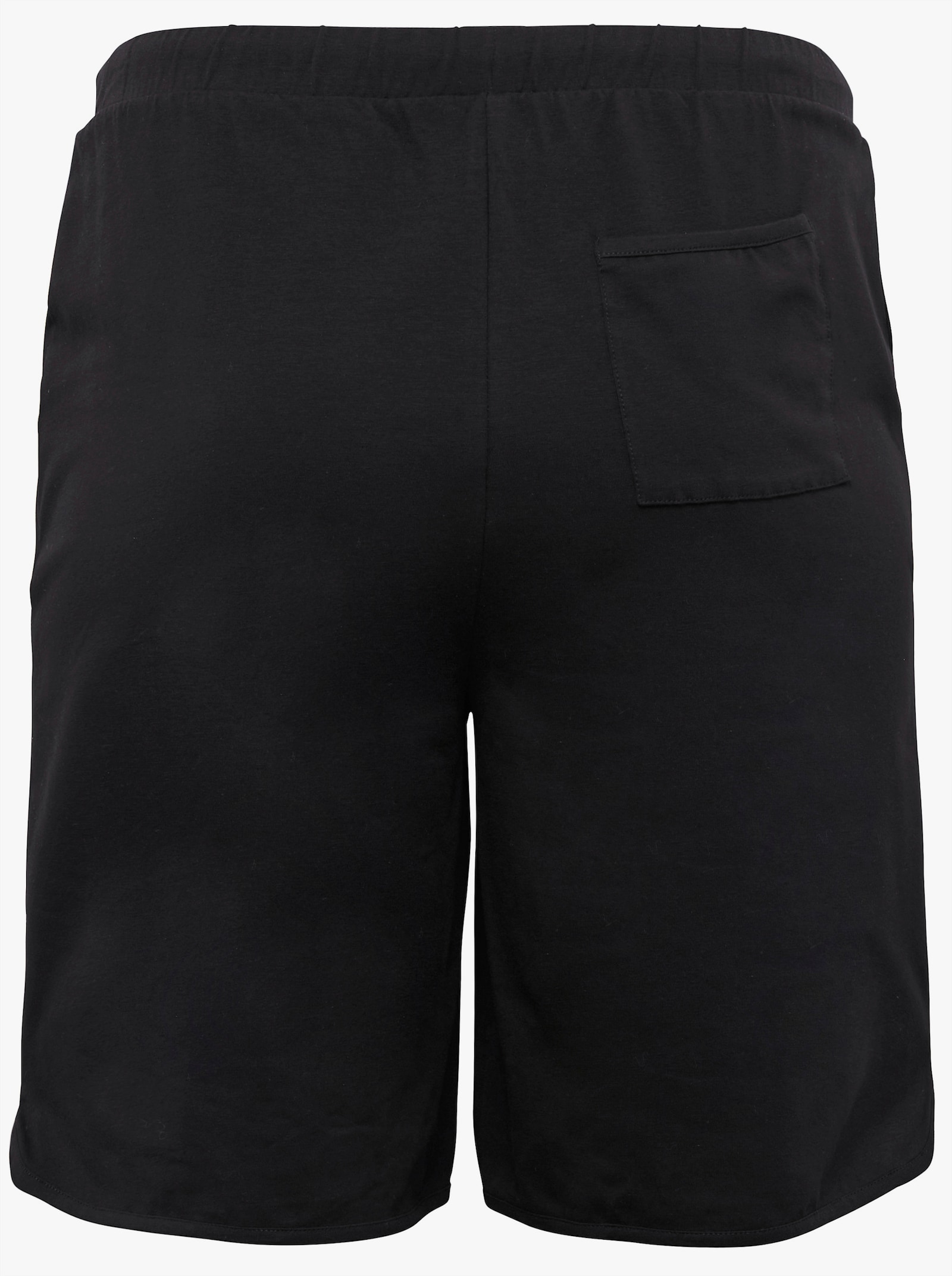 sheego Bermuda met elastische band, van jersey - zwart